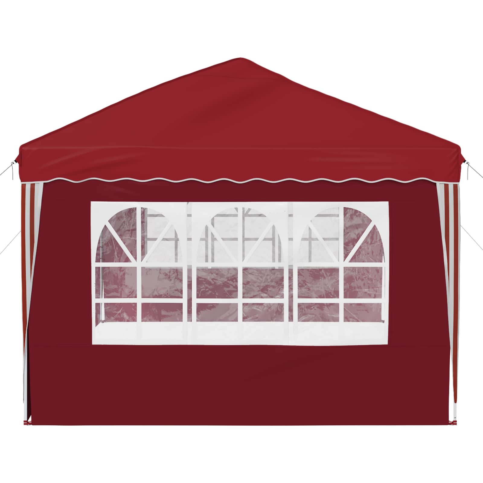 Pop-up Partyzelt 575 x 289 x 245 cm Bordeauxrot