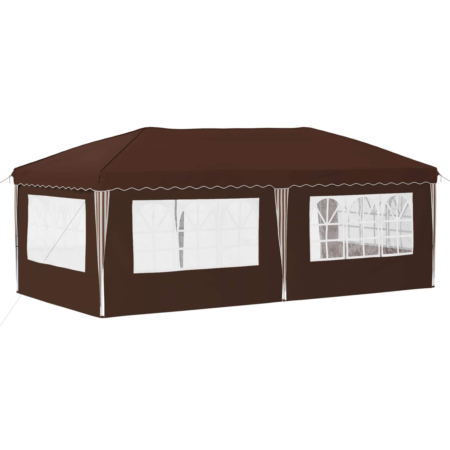 Pop-up Partyzelt 575 x 289 x 245 cm Braun