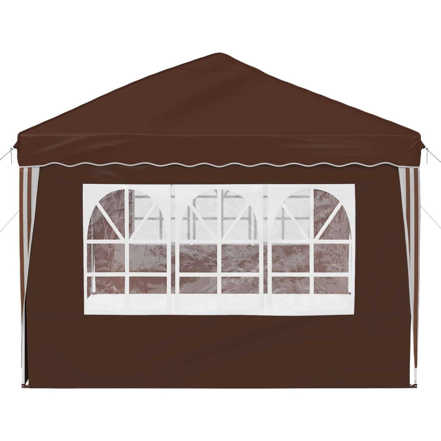 Pop-up Partyzelt 575 x 289 x 245 cm Braun