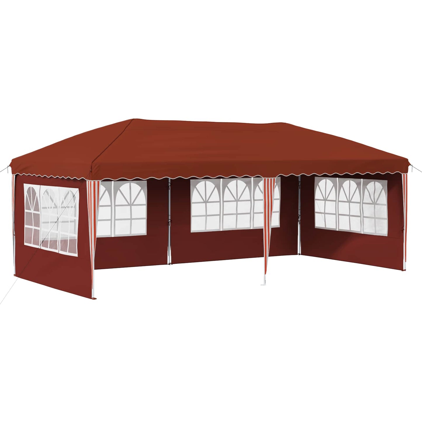Pop-up Partyzelt 575 x 289 x 245 cm Terrakotta