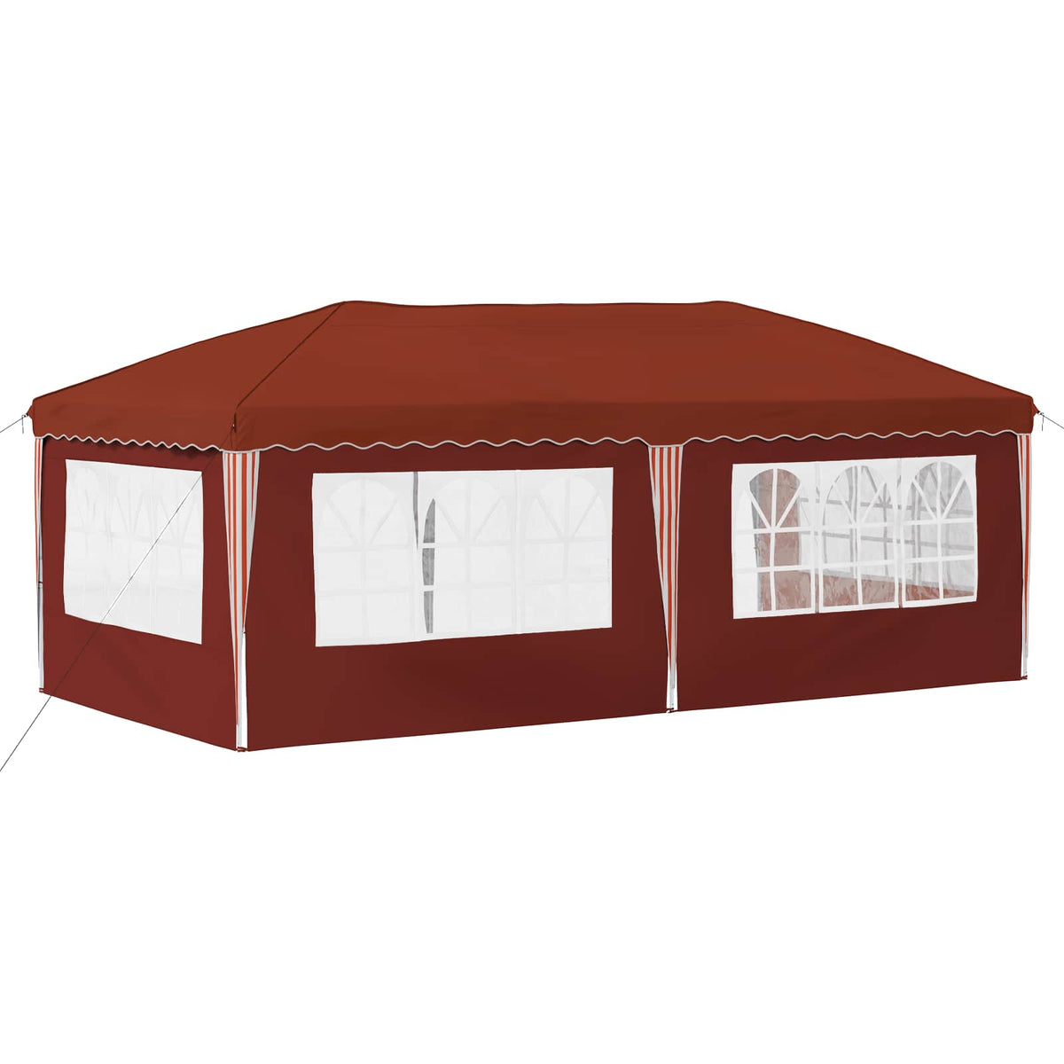 Pop-up Partyzelt 574 x 289 x 245 cm Terrakotta