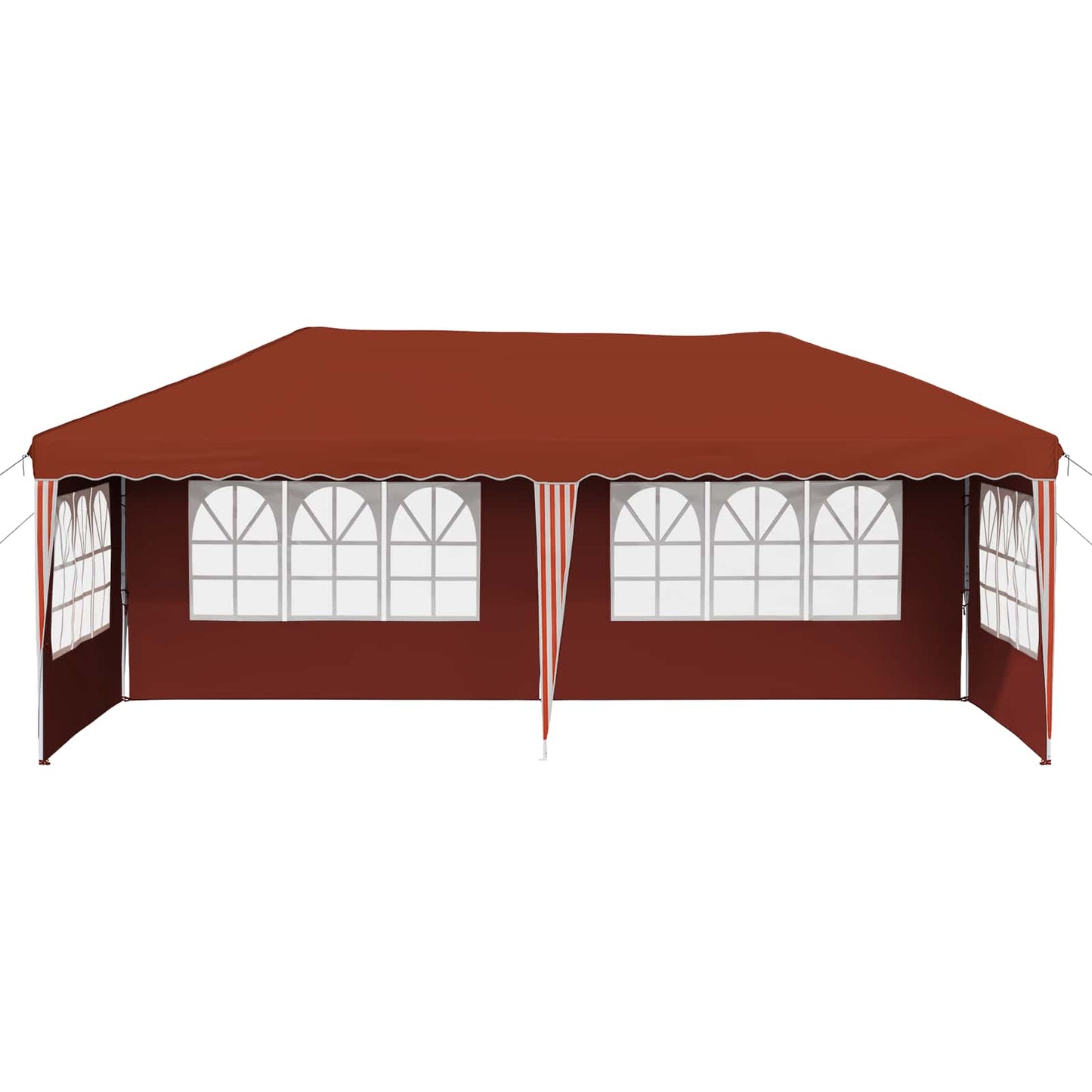 Pop-up Partyzelt 575 x 289 x 245 cm Terrakotta