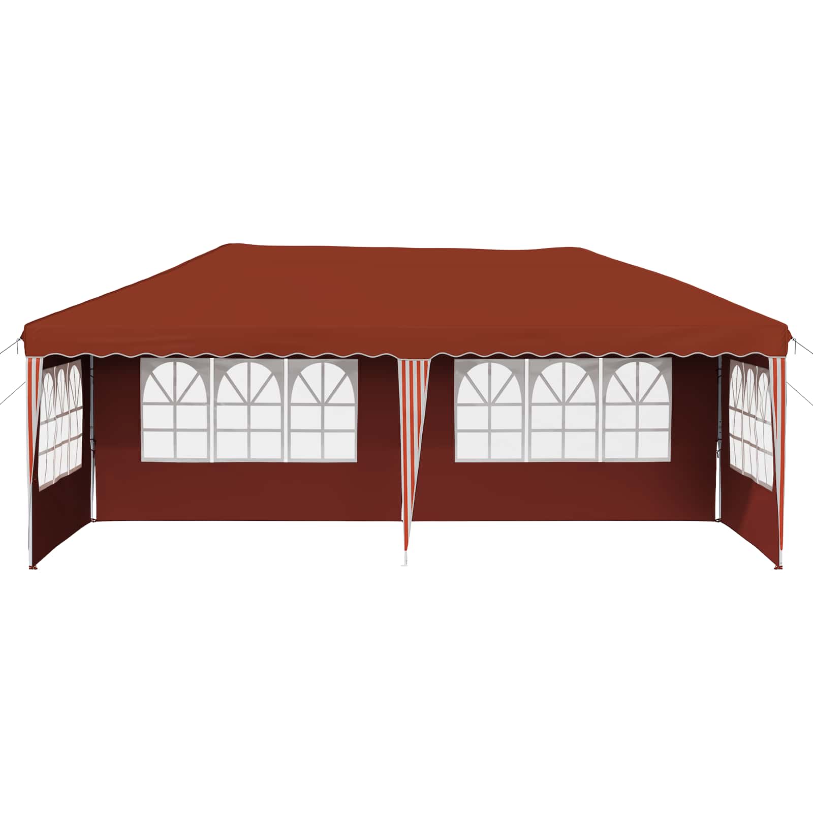 Pop-up Partyzelt 575 x 289 x 245 cm Terrakotta