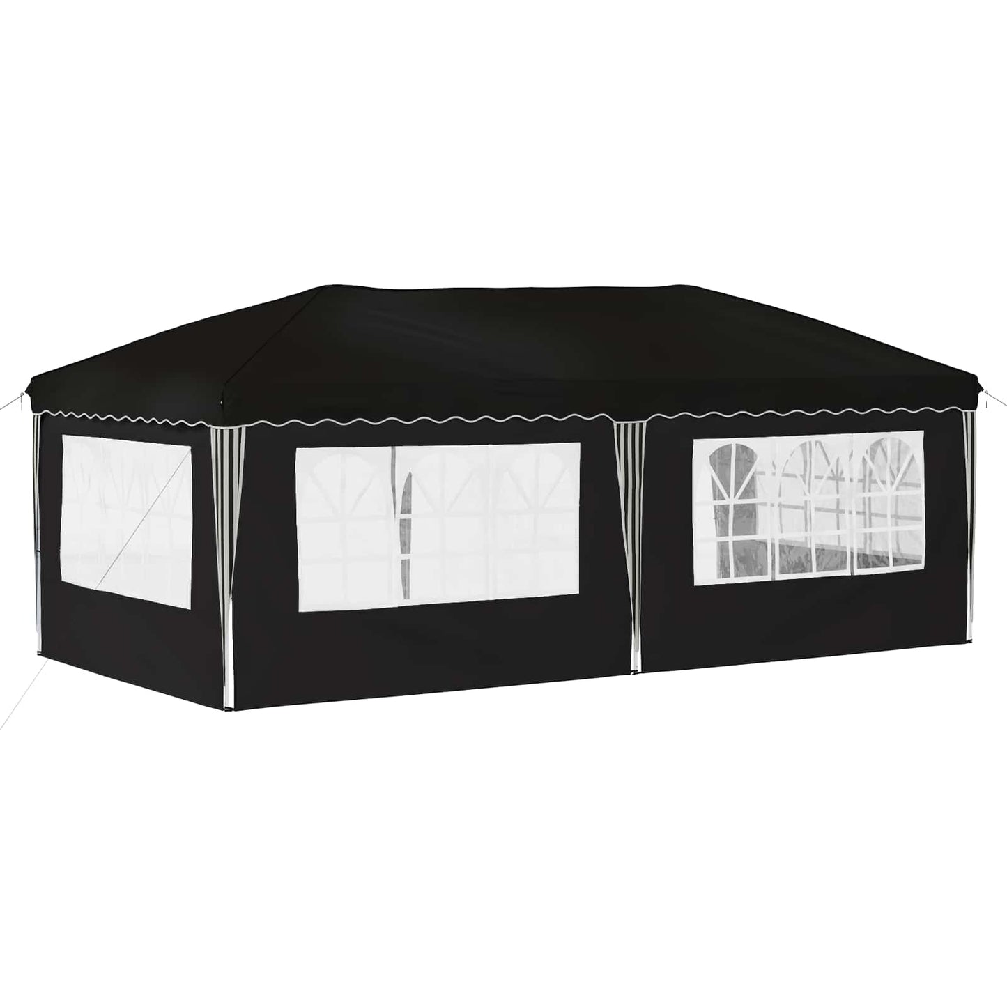 Pop-up Partyzelt 575 x 289 x 245 cm Schwarz