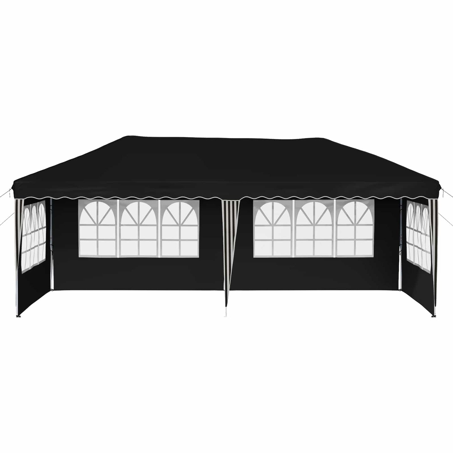 Pop-up Partyzelt 575 x 289 x 245 cm Schwarz