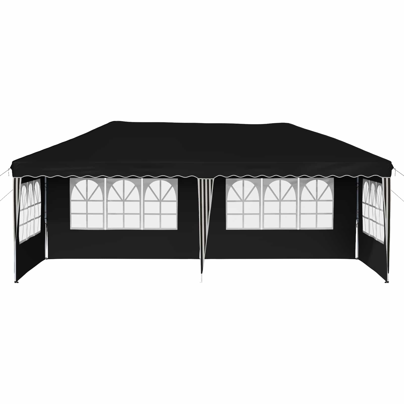 Pop-up Partyzelt 575 x 289 x 245 cm Schwarz
