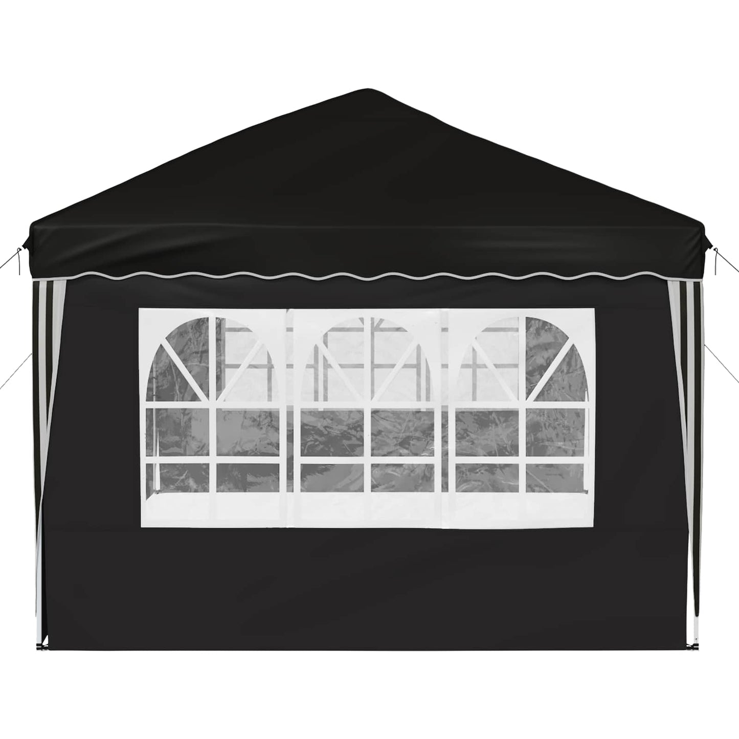 Pop-up Partyzelt 575 x 289 x 245 cm Schwarz