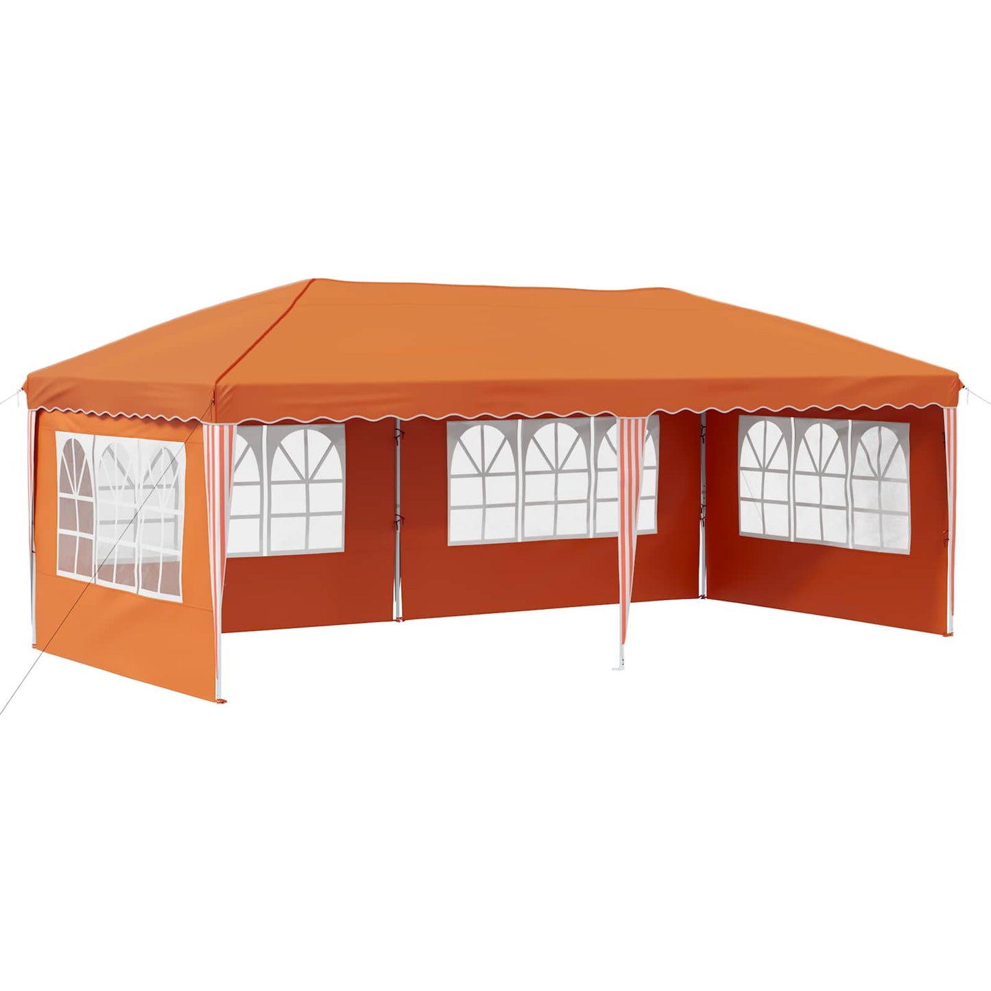 Pop-up Partyzelt 575 x 289 x 245 cm Orange
