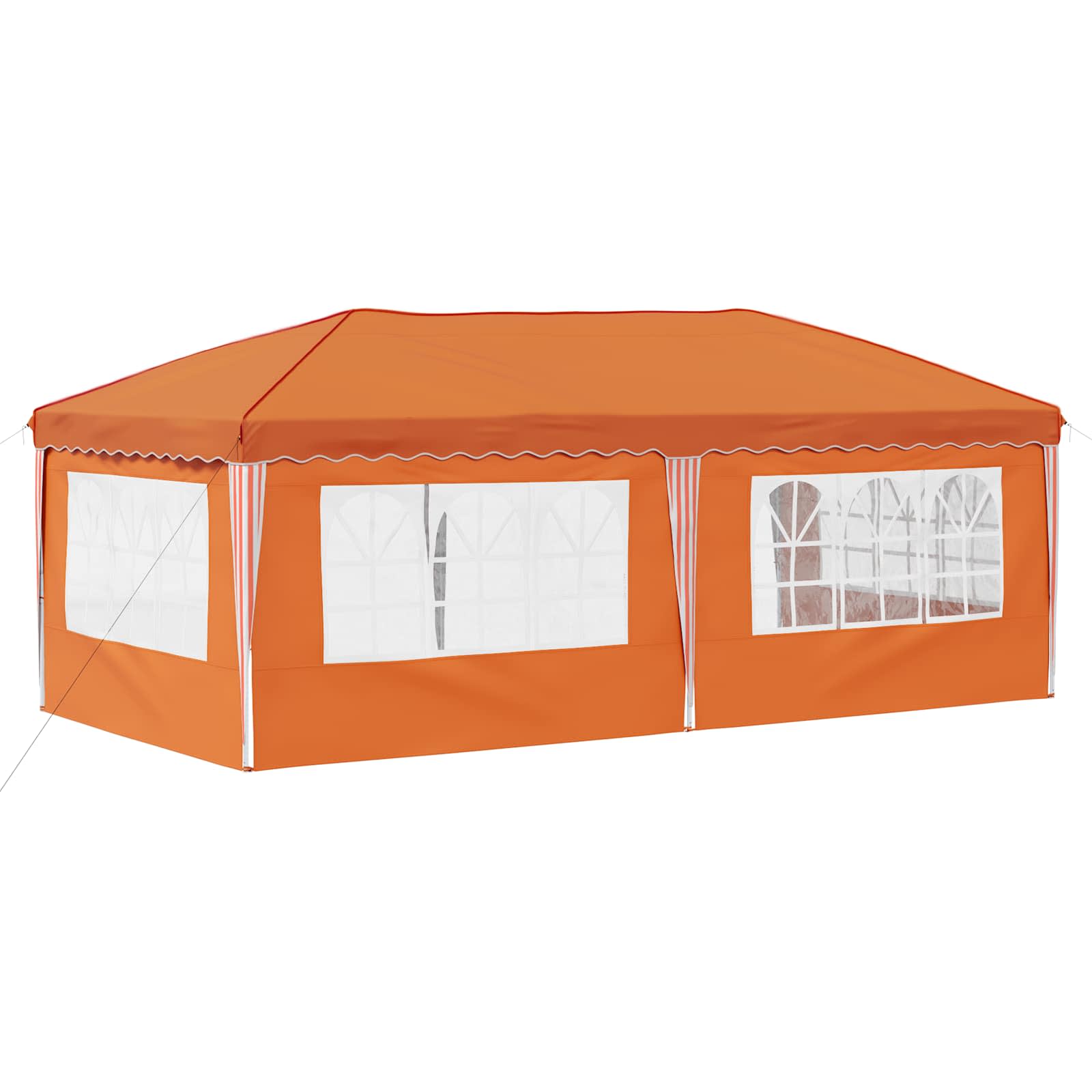 Pop-up Partyzelt 575 x 289 x 245 cm Orange