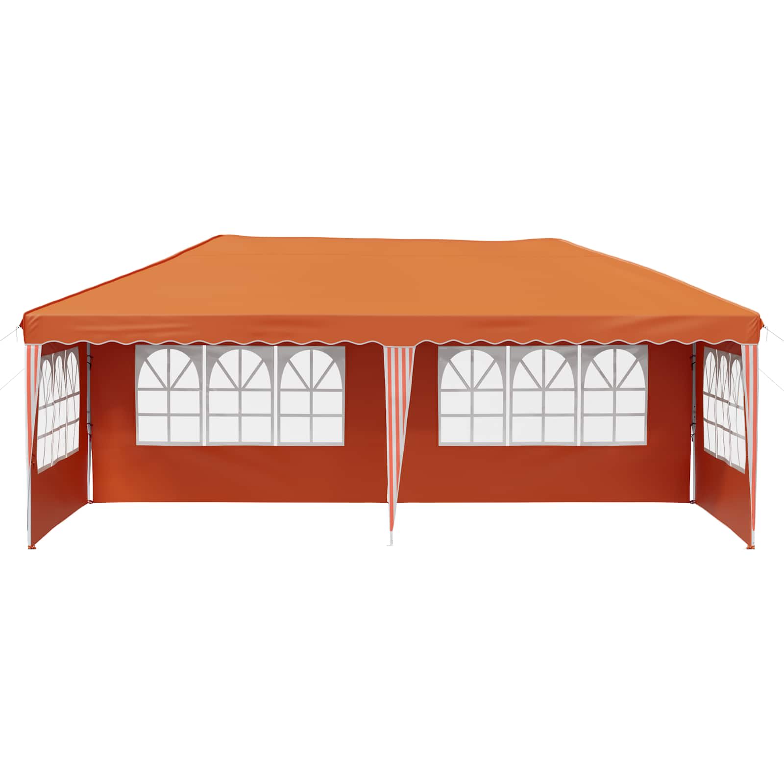 Pop-up Partyzelt 575 x 289 x 245 cm Orange