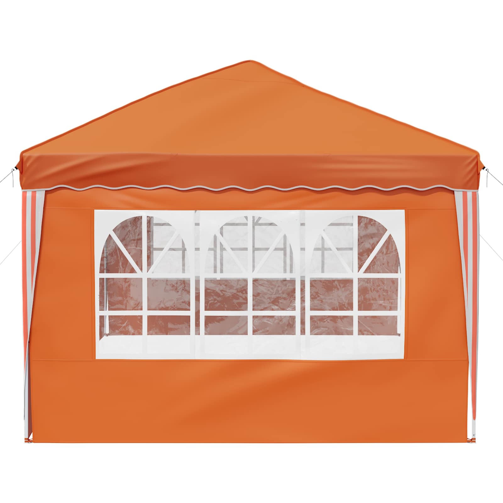 Pop-up Partyzelt 575 x 289 x 245 cm Orange