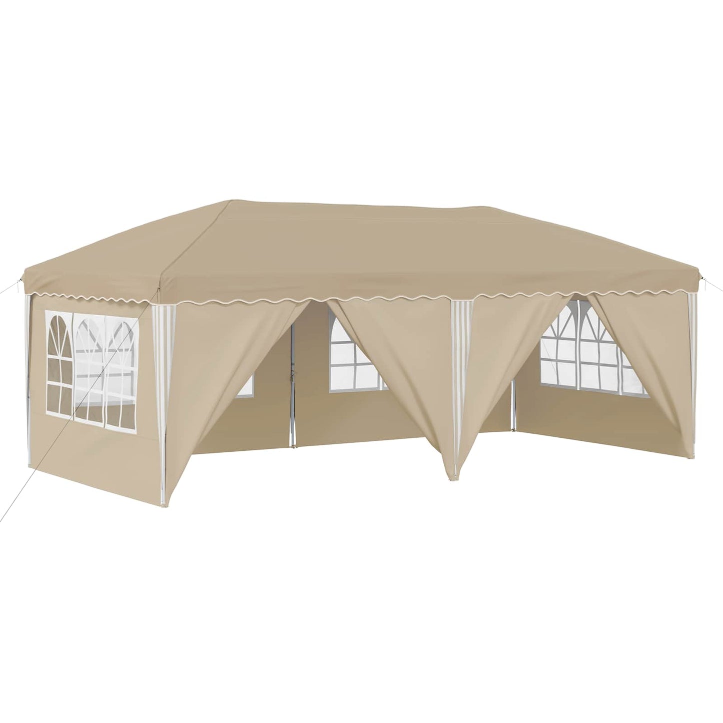 Pop-up Partyzelt 575 x 288 x 245 cm Creme