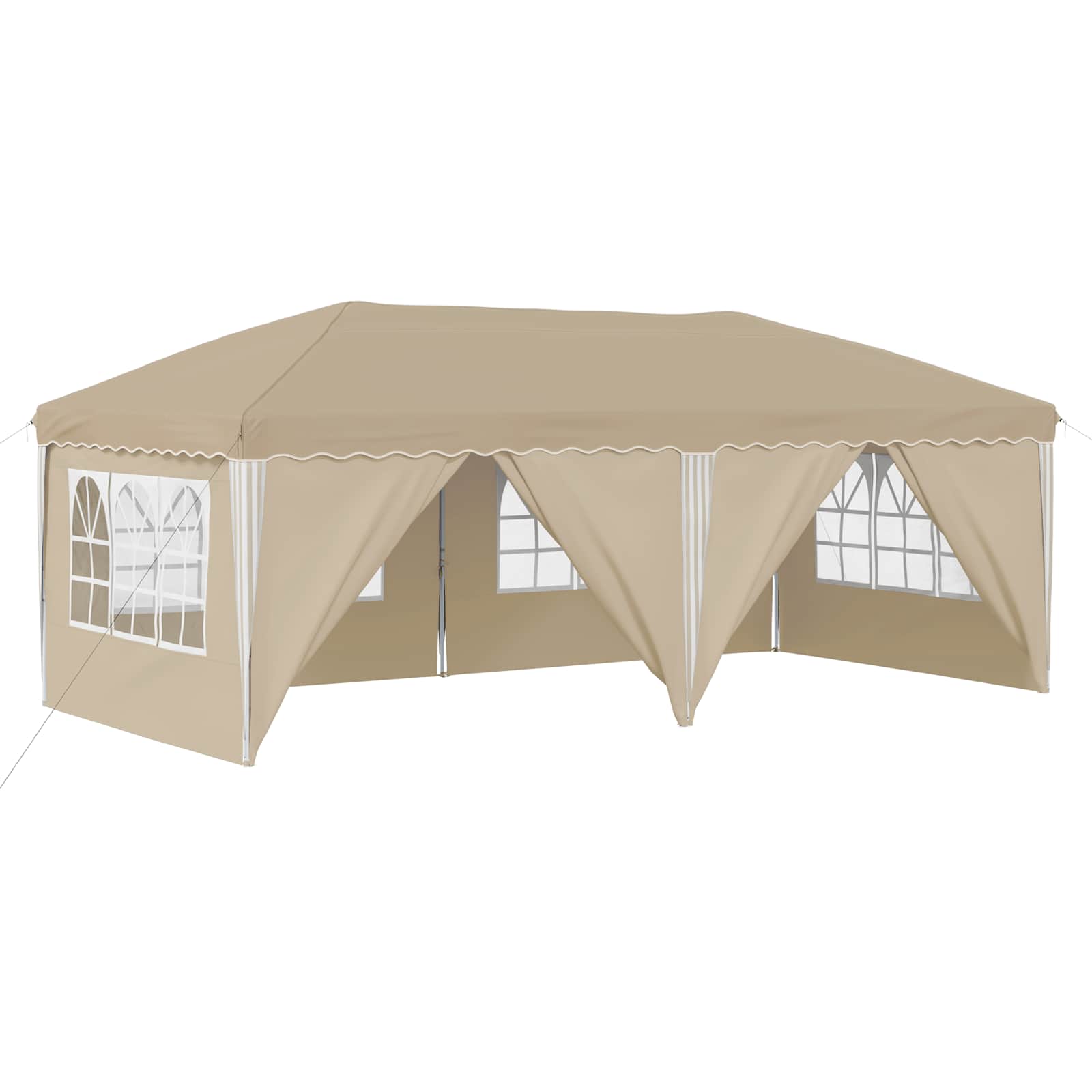 Pop-up Partyzelt 575 x 288 x 245 cm Creme