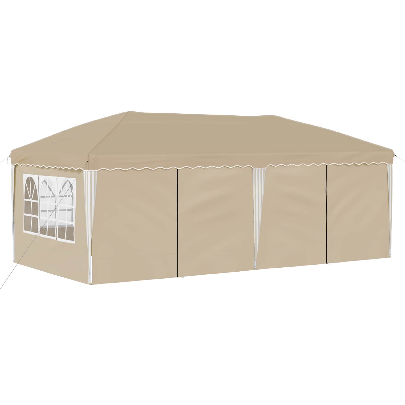 Pop-up Partyzelt 575 x 288 x 245 cm Creme