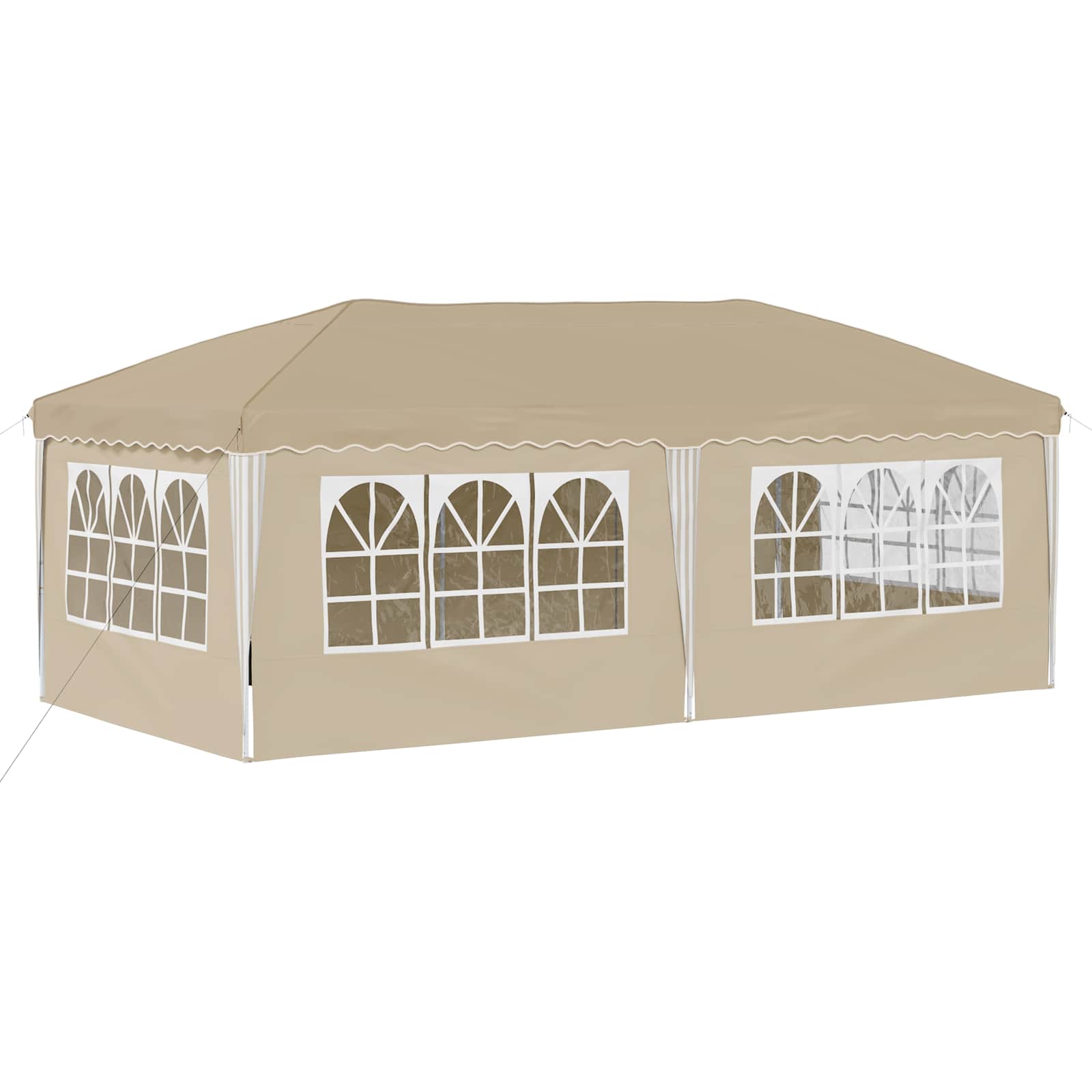 Pop-up Partyzelt 575 x 288 x 245 cm Creme