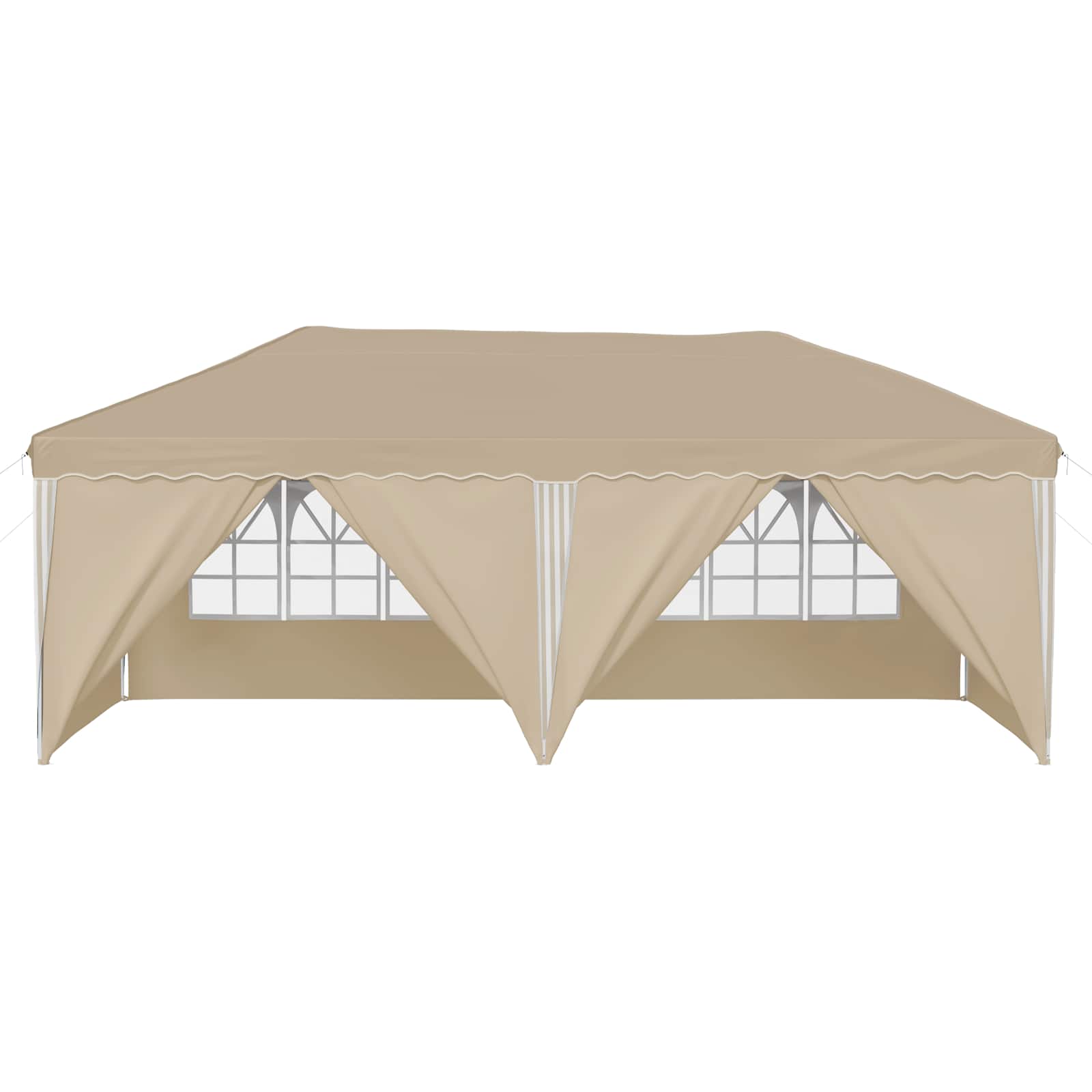 Pop-up Partyzelt 575 x 288 x 245 cm Creme