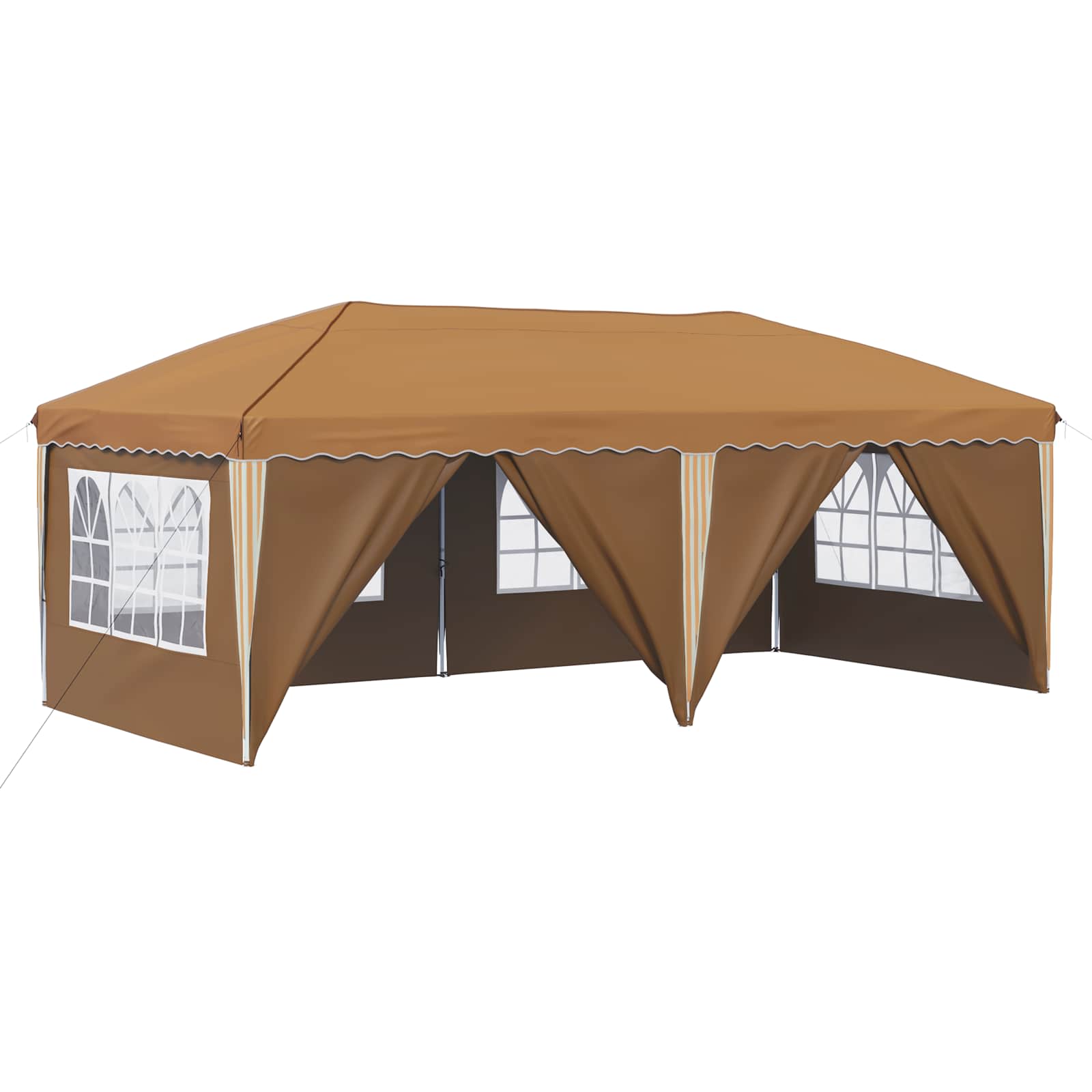 Pop-up Partyzelt 575 x 288 x 245 cm Beige