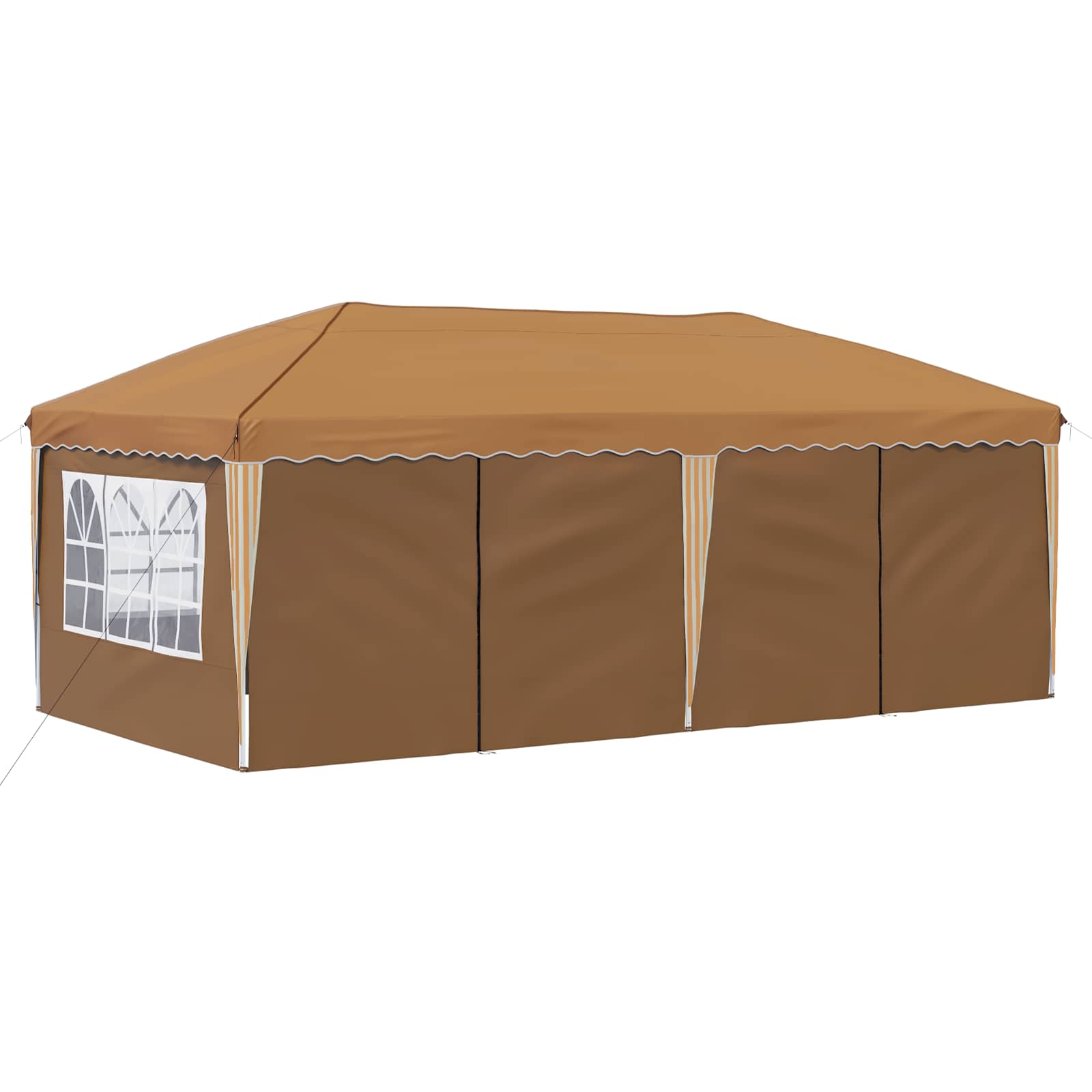 Pop-up Partyzelt 575 x 288 x 245 cm Beige