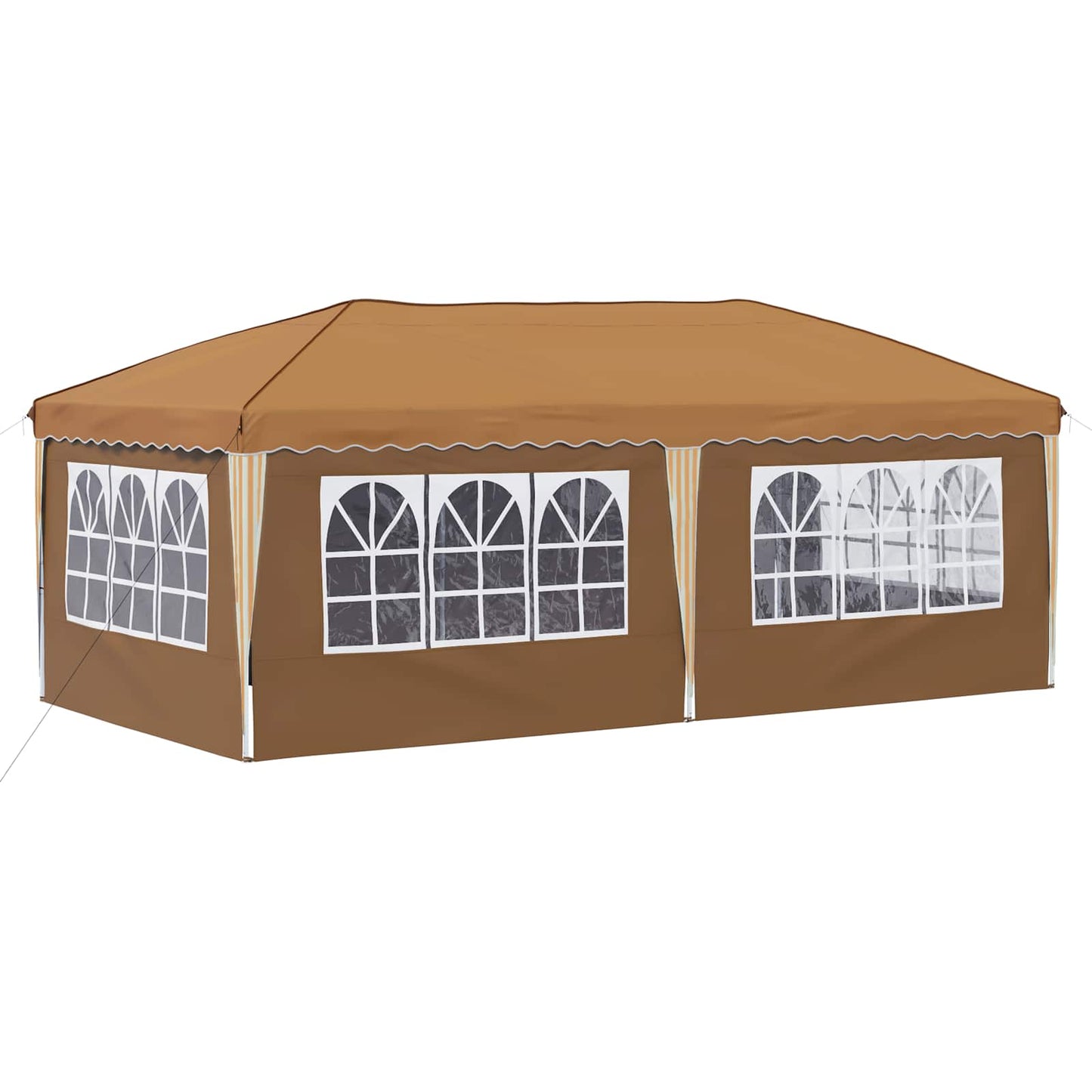 Pop-up Partyzelt 575 x 288 x 245 cm Beige