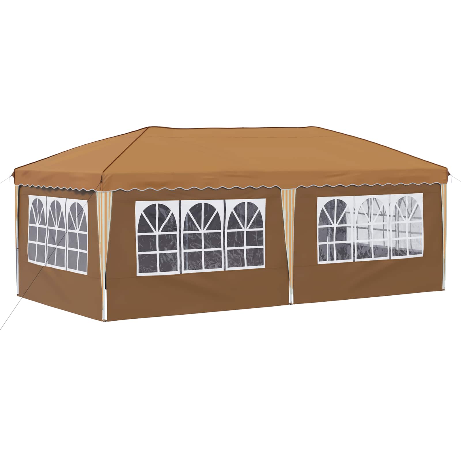 Pop-up Partyzelt 575 x 288 x 245 cm Beige
