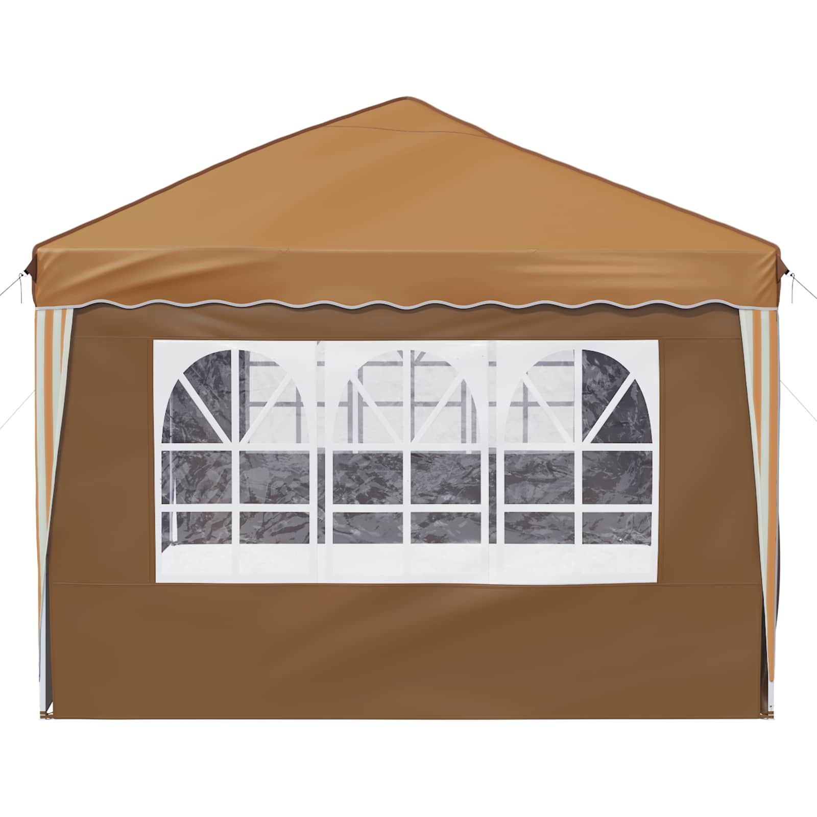 Pop-up Partyzelt 575 x 288 x 245 cm Beige