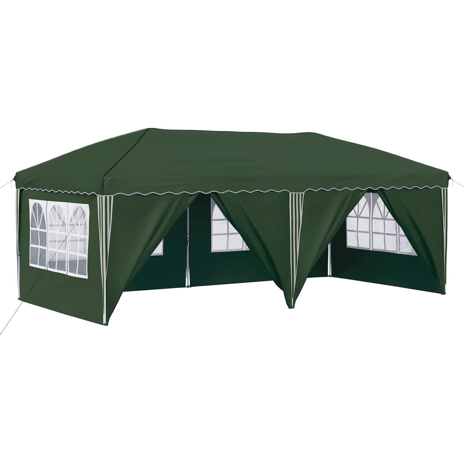 Pop-up Partyzelt 575 x 288 x 245 cm Grün