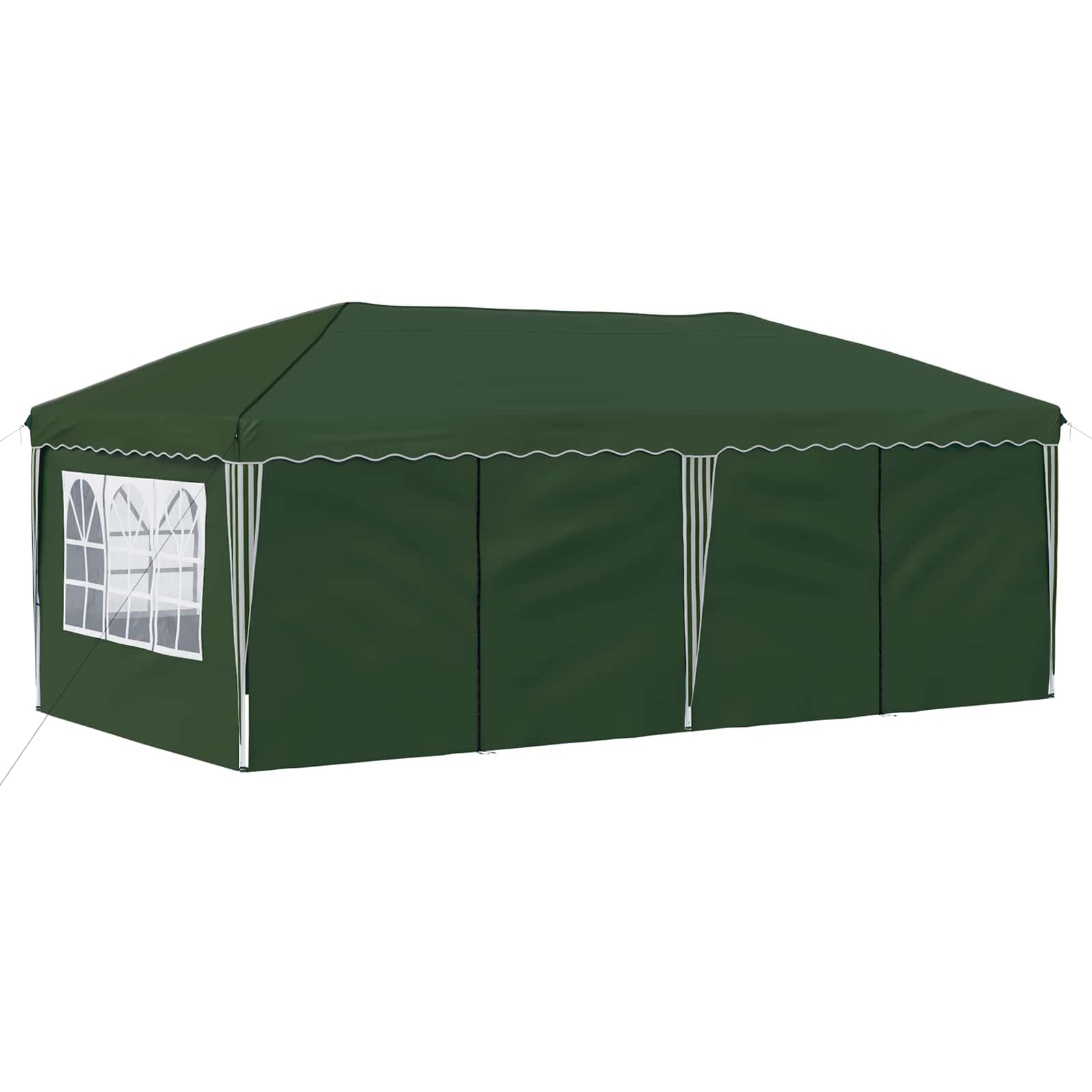 Pop-up Partyzelt 575 x 288 x 245 cm Grün