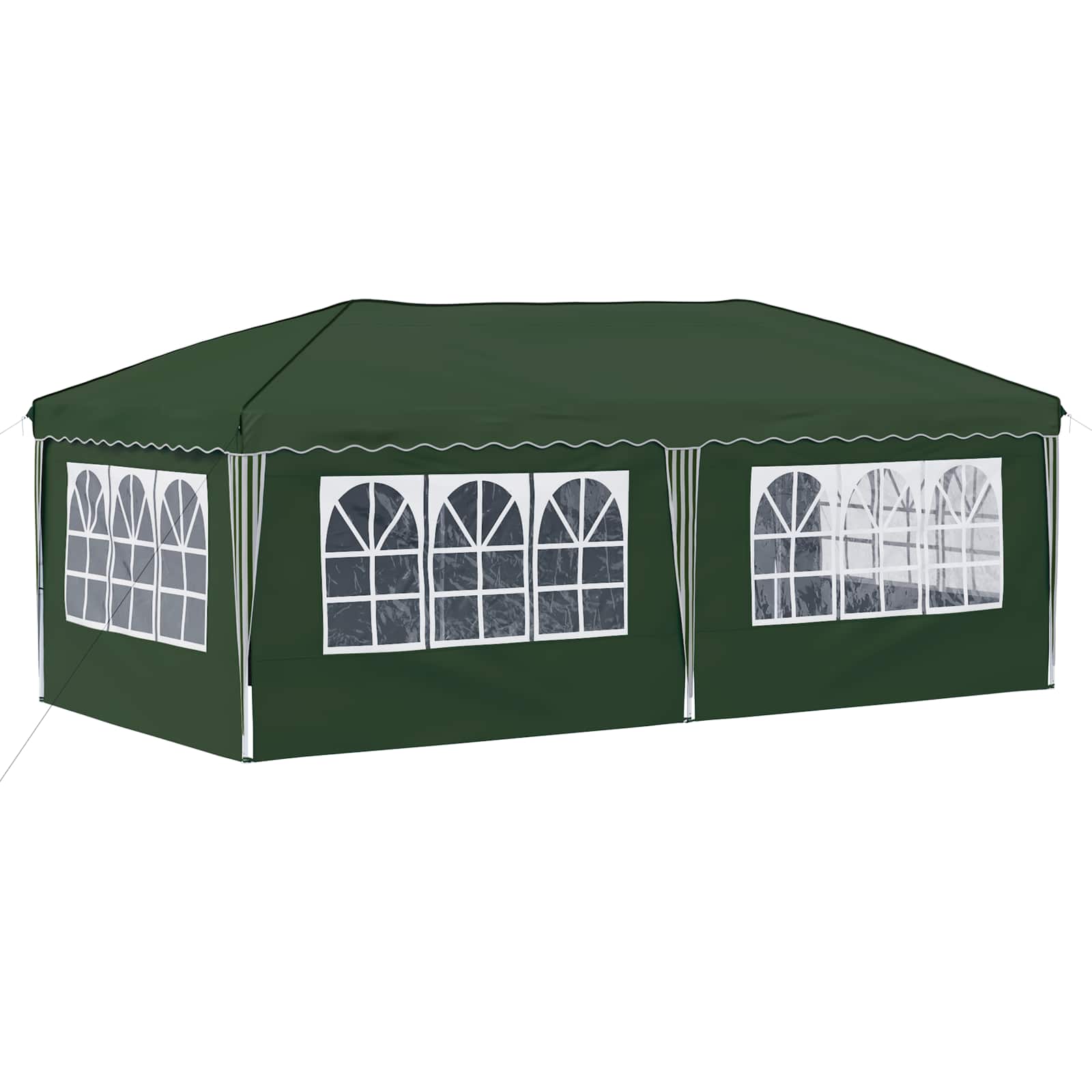Pop-up Partyzelt 575 x 288 x 245 cm Grün