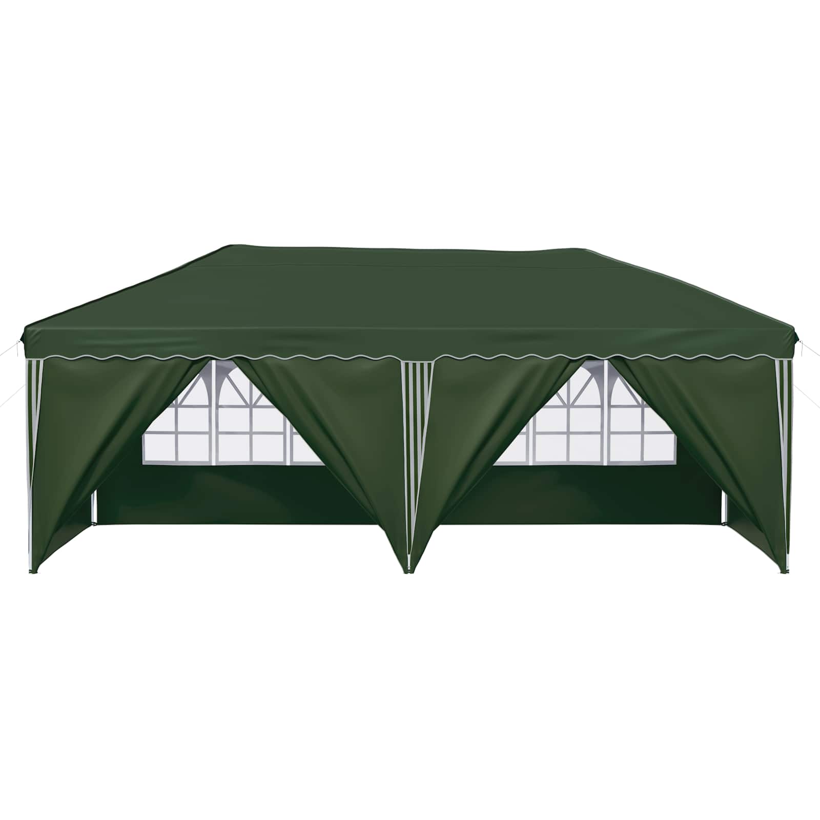 Pop-up Partyzelt 575 x 288 x 245 cm Grün