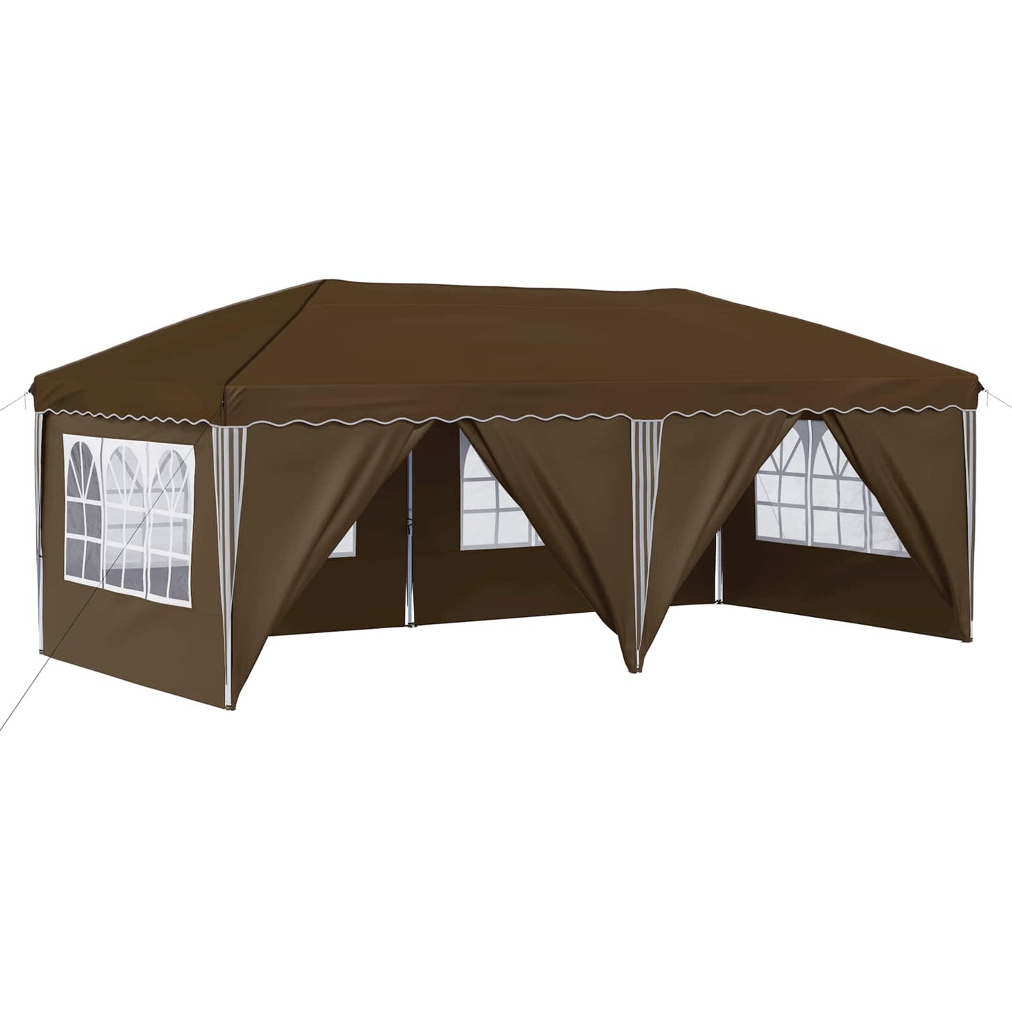 Pop-up Partyzelt 575 x 288 x 245 cm Taupe