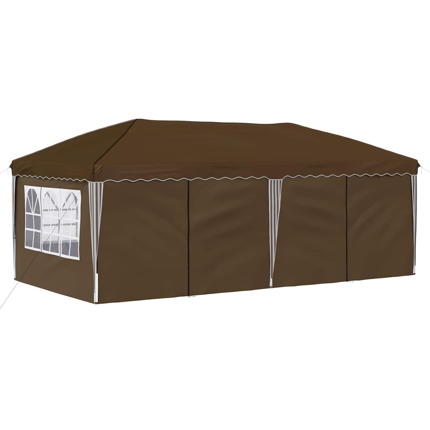 Pop-up Partyzelt 575 x 288 x 245 cm Taupe