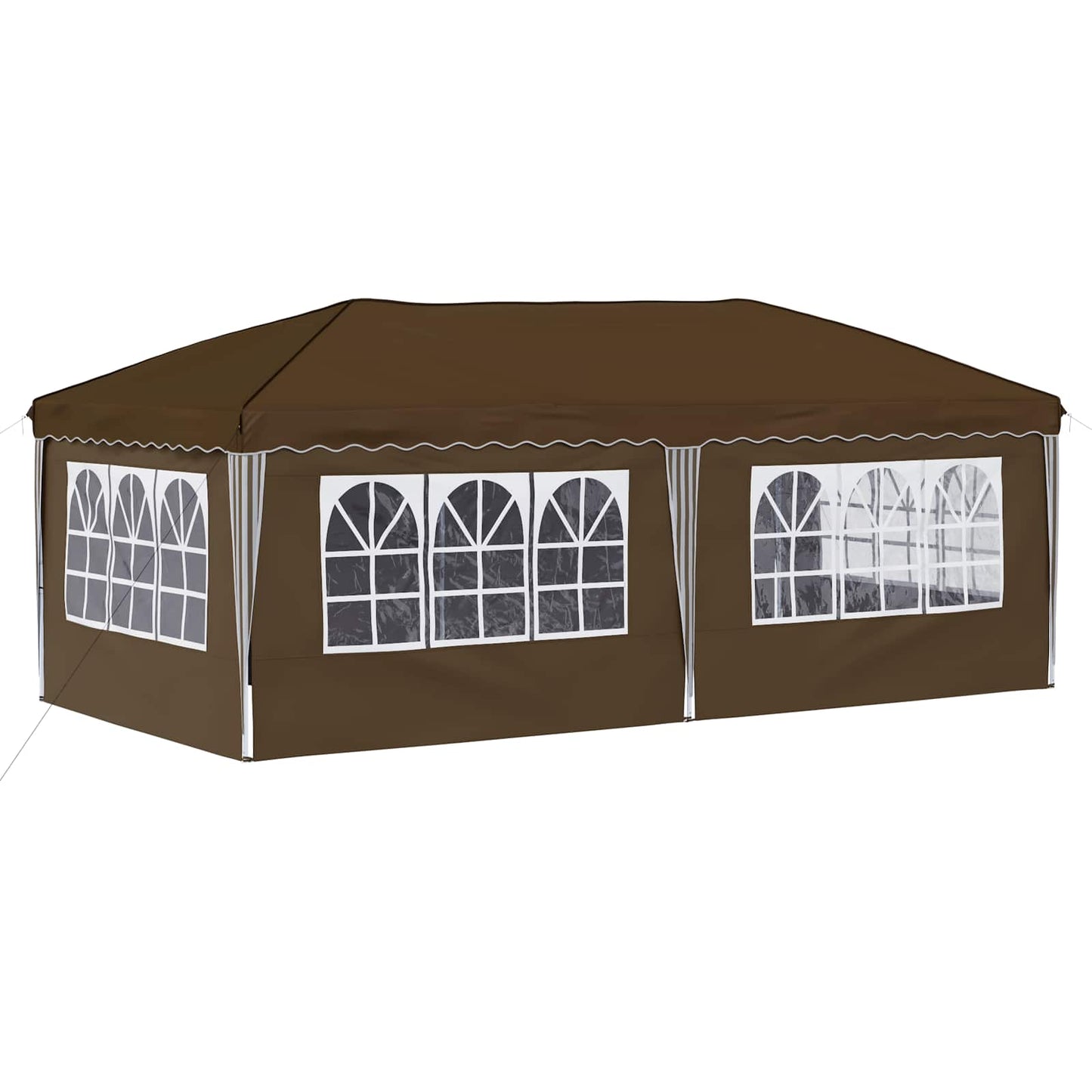 Pop-up Partyzelt 575 x 288 x 245 cm Taupe