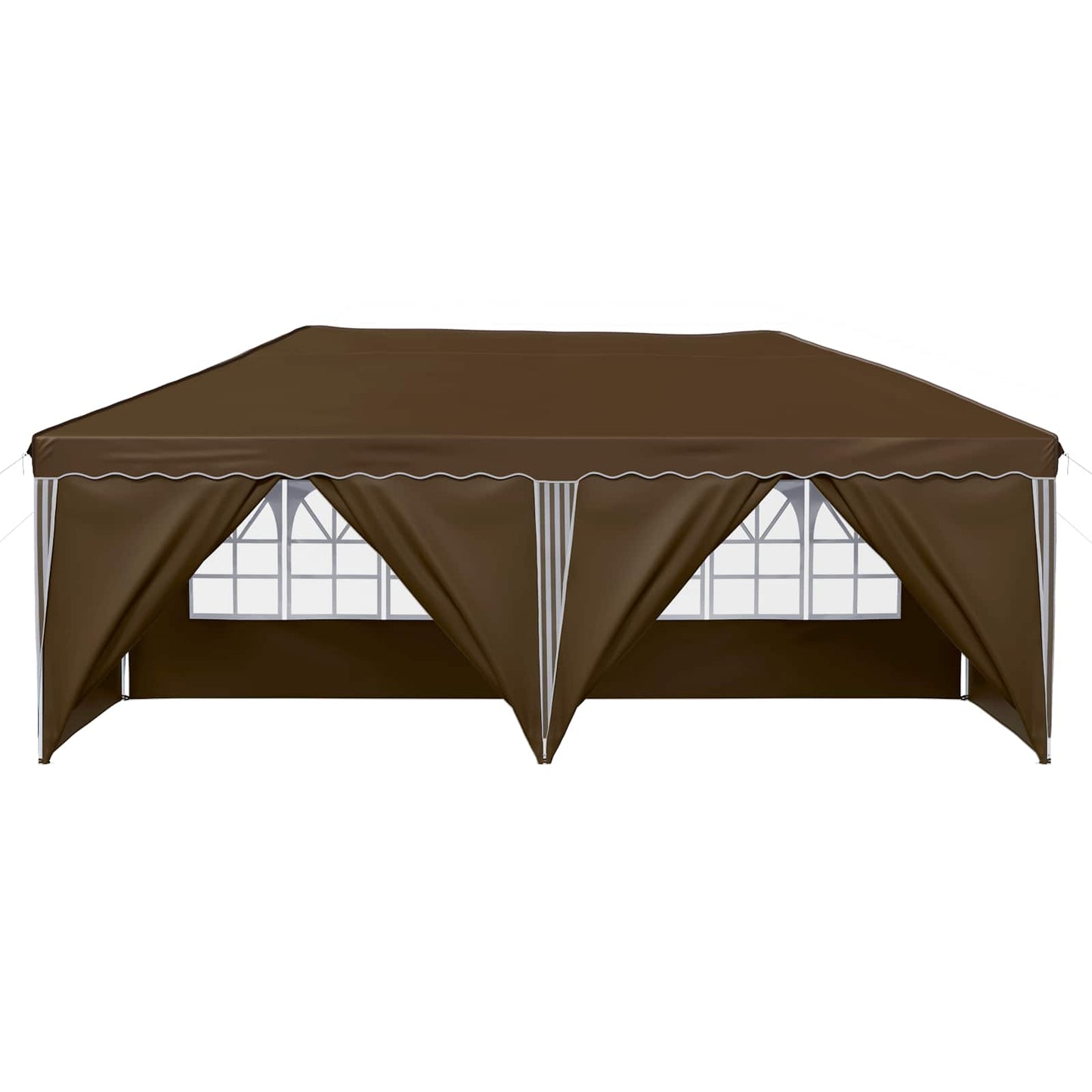 Pop-up Partyzelt 575 x 288 x 245 cm Taupe