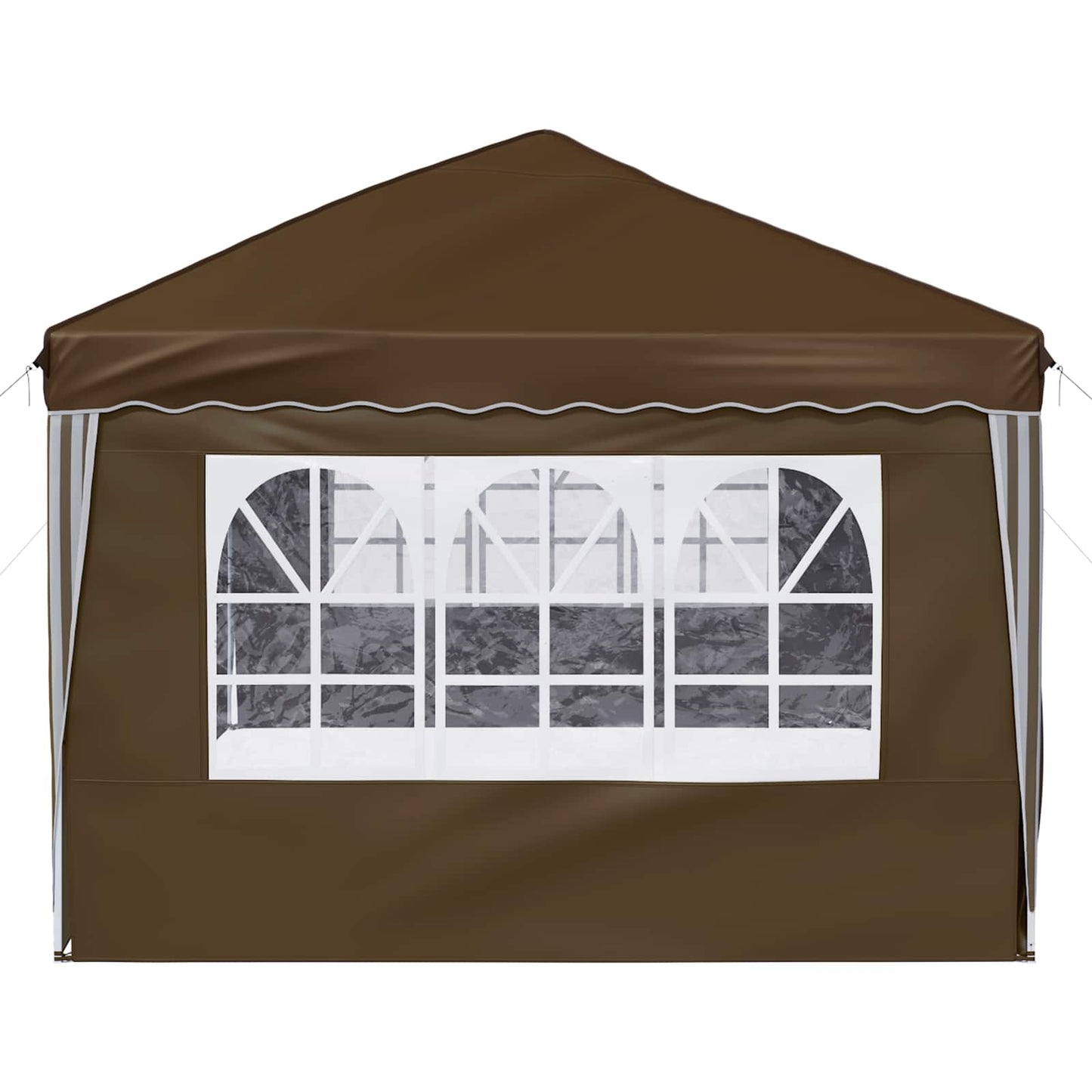 Pop-up Partyzelt 575 x 288 x 245 cm Taupe