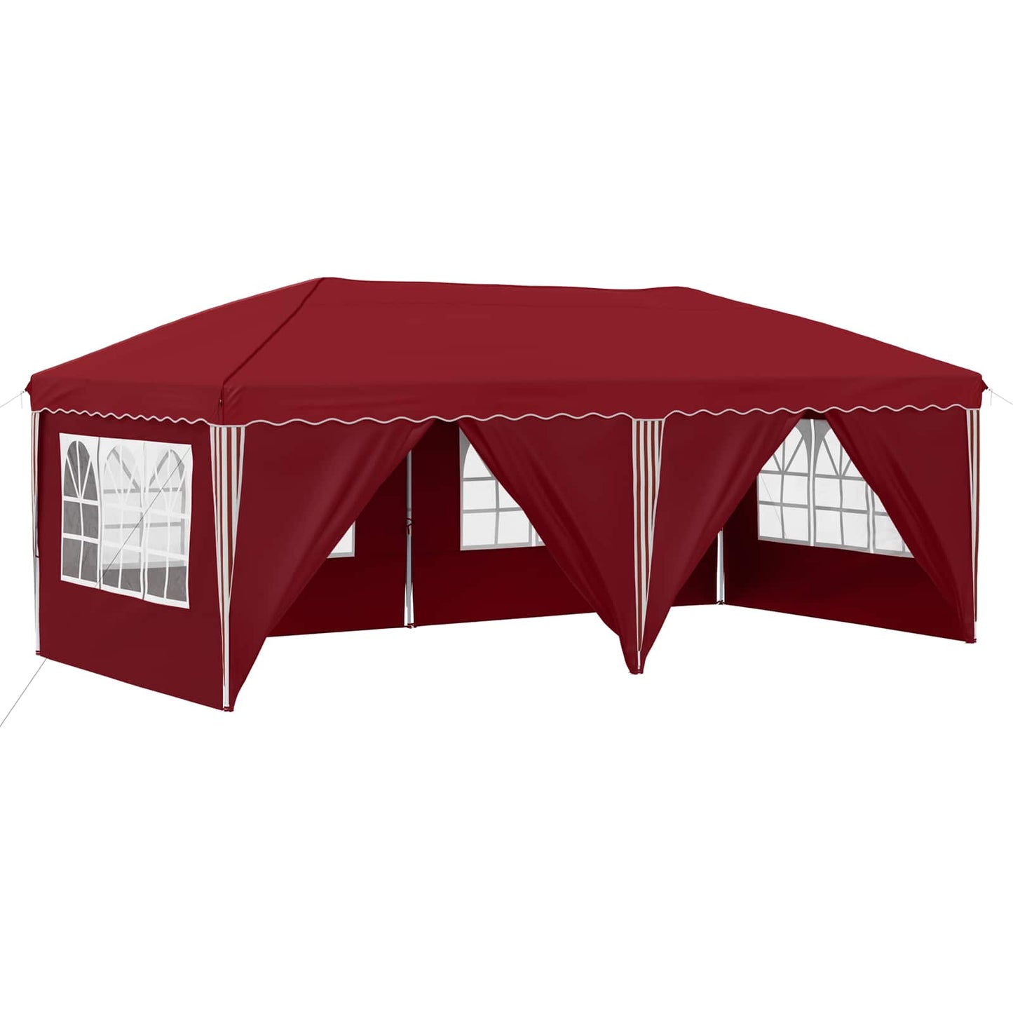 Pop-up Partyzelt 575 x 288 x 245 cm Bordeauxrot