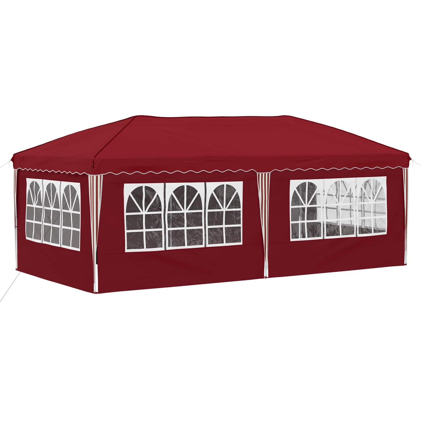 Pop-up Partyzelt 575 x 288 x 245 cm Bordeauxrot