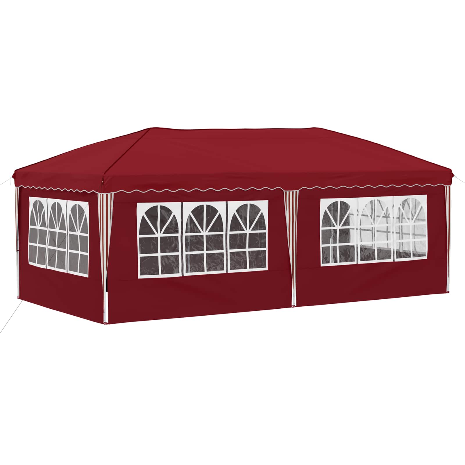 Pop-up Partyzelt 575 x 288 x 245 cm Bordeauxrot
