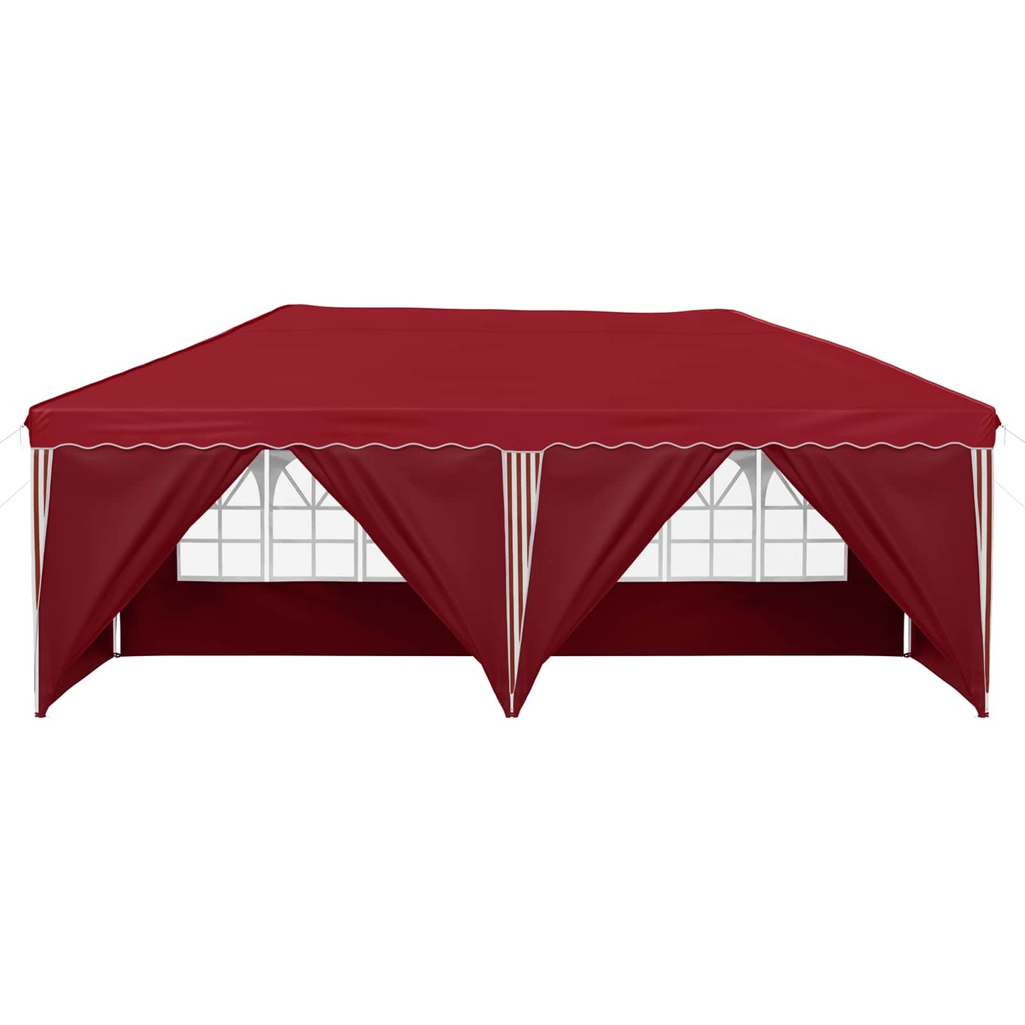 Pop-up Partyzelt 575 x 288 x 245 cm Bordeauxrot