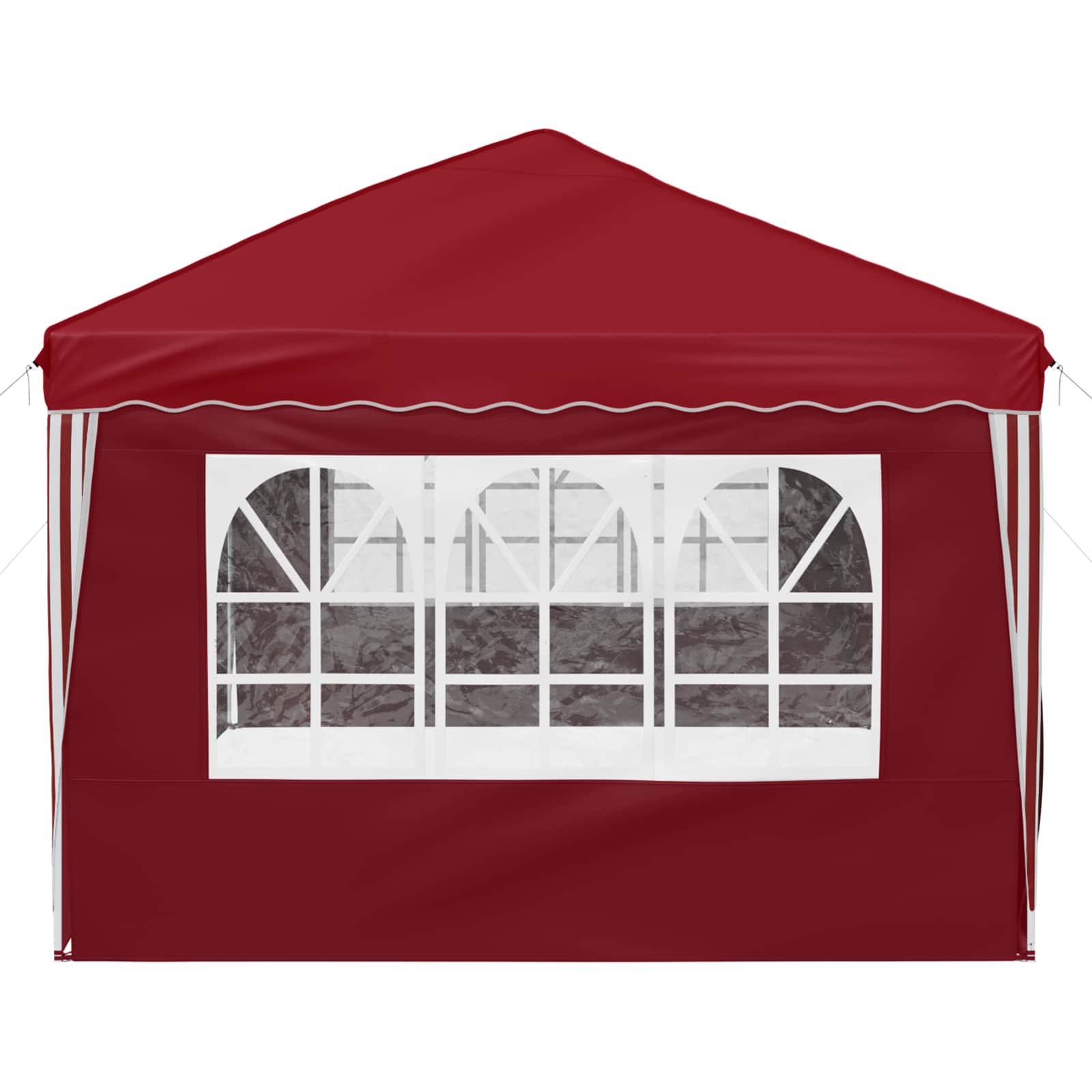 Pop-up Partyzelt 575 x 288 x 245 cm Bordeauxrot
