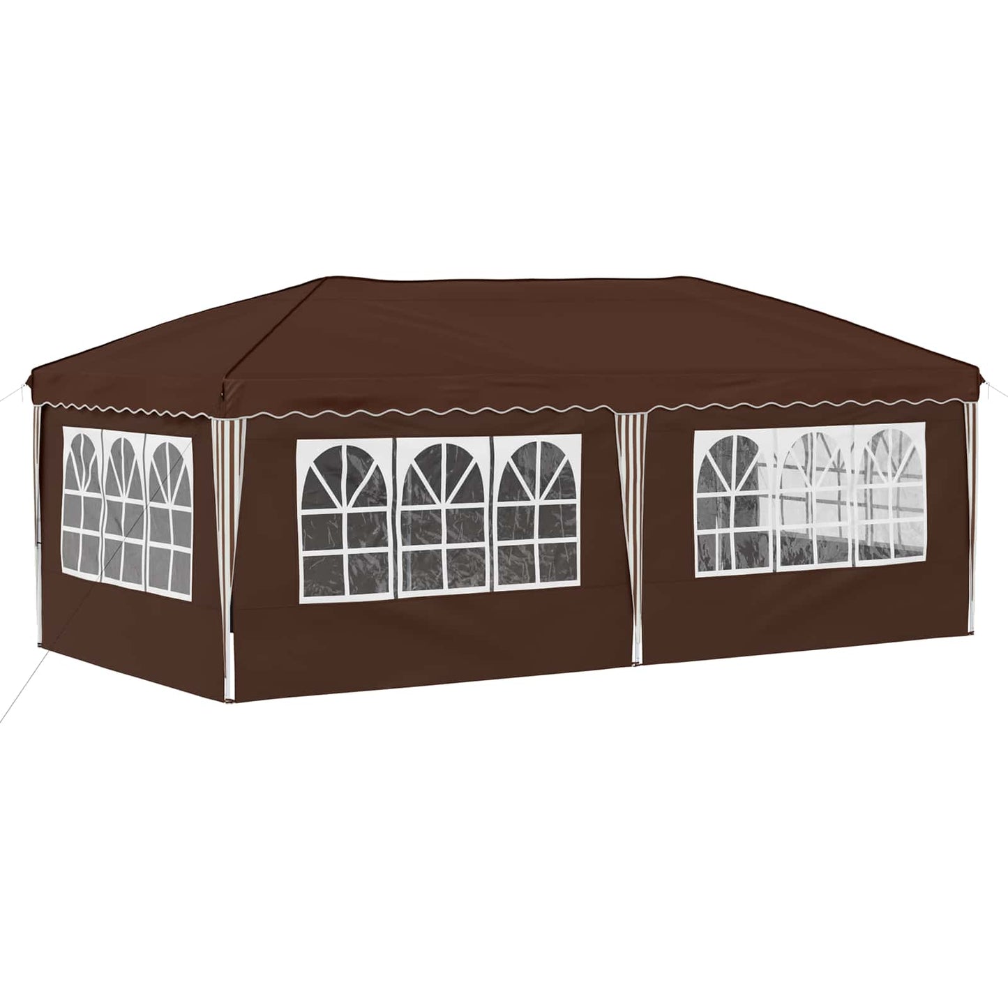 Pop-up Partyzelt 575 x 288 x 245 cm Braun