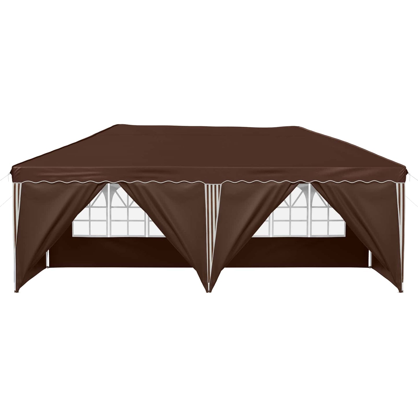 Pop-up Partyzelt 575 x 288 x 245 cm Braun
