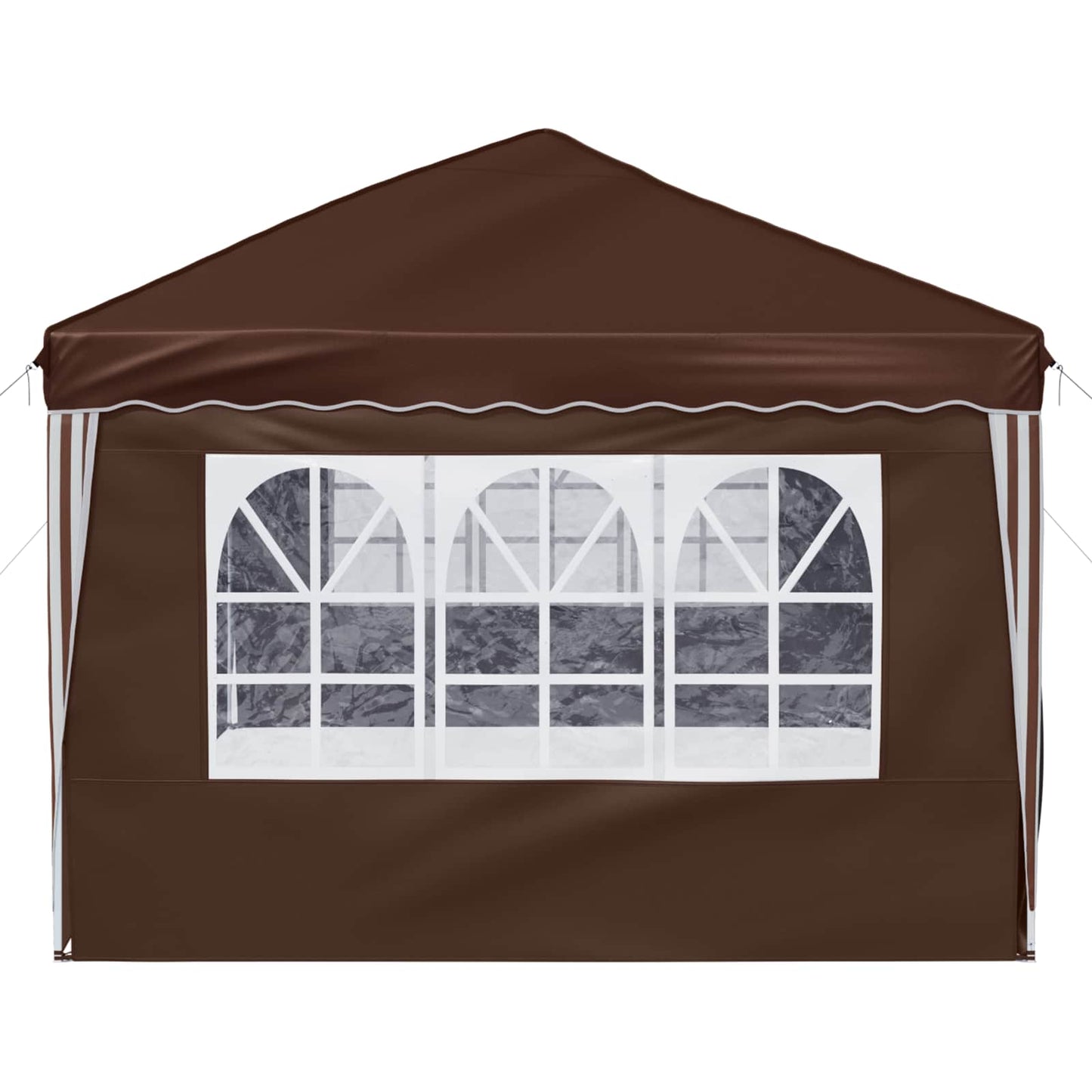 Pop-up Partyzelt 575 x 288 x 245 cm Braun