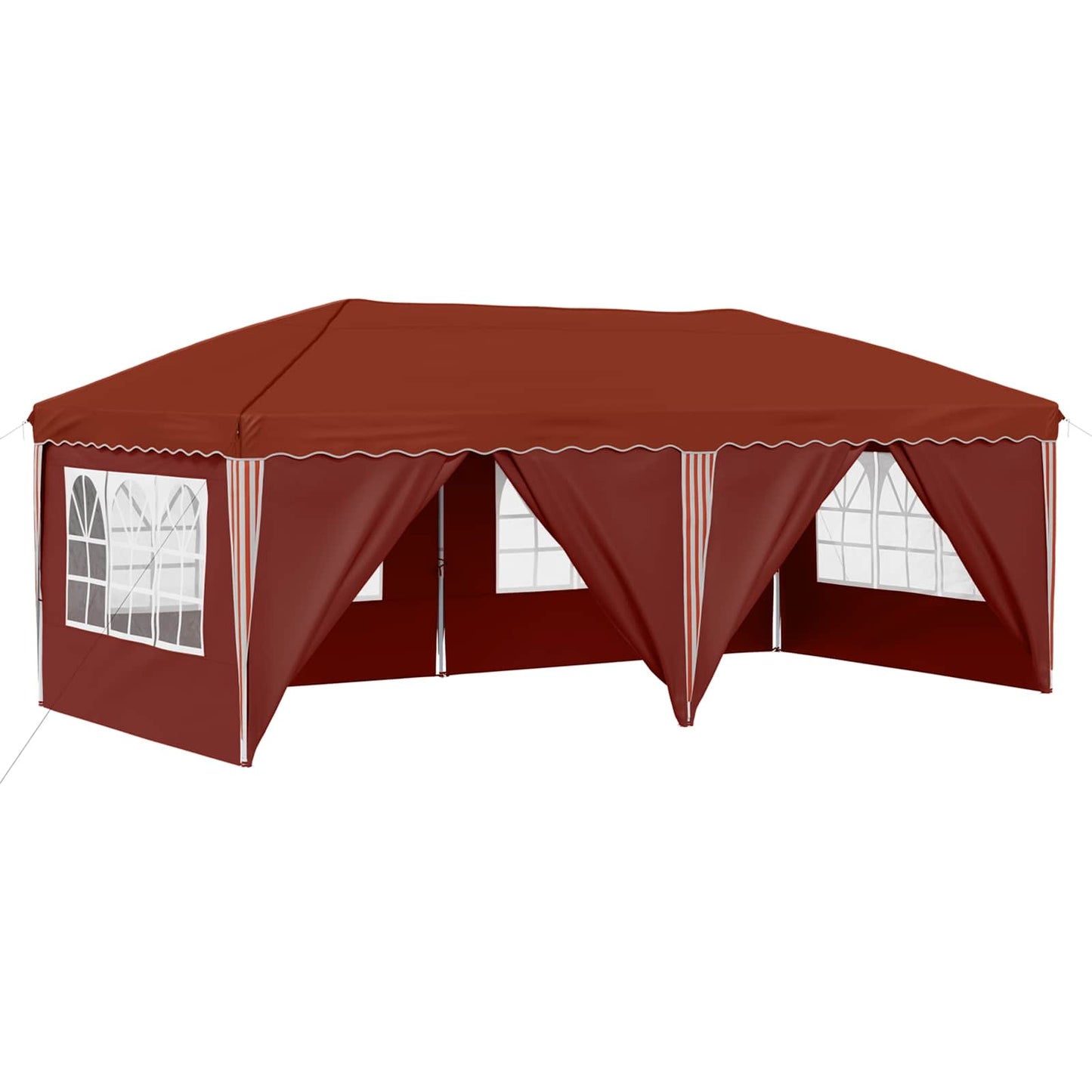 Pop-up Partyzelt 575 x 288 x 245 cm Terrakotta