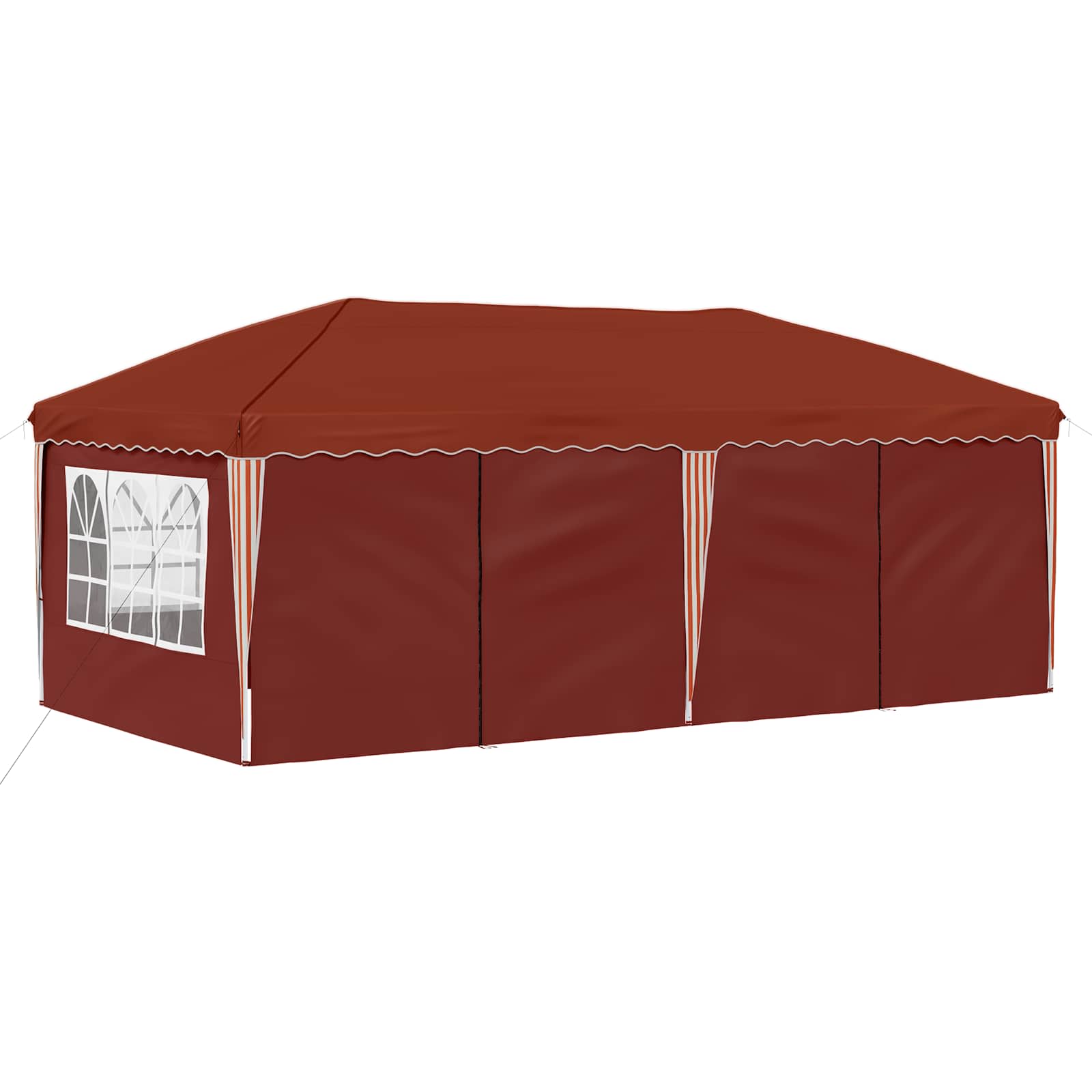 Pop-up Partyzelt 575 x 288 x 245 cm Terrakotta