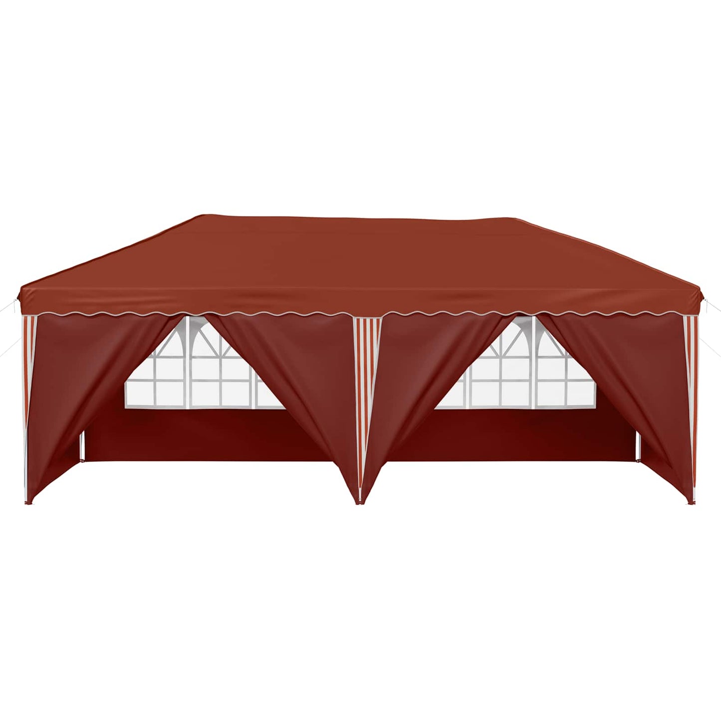 Pop-up Partyzelt 575 x 288 x 245 cm Terrakotta