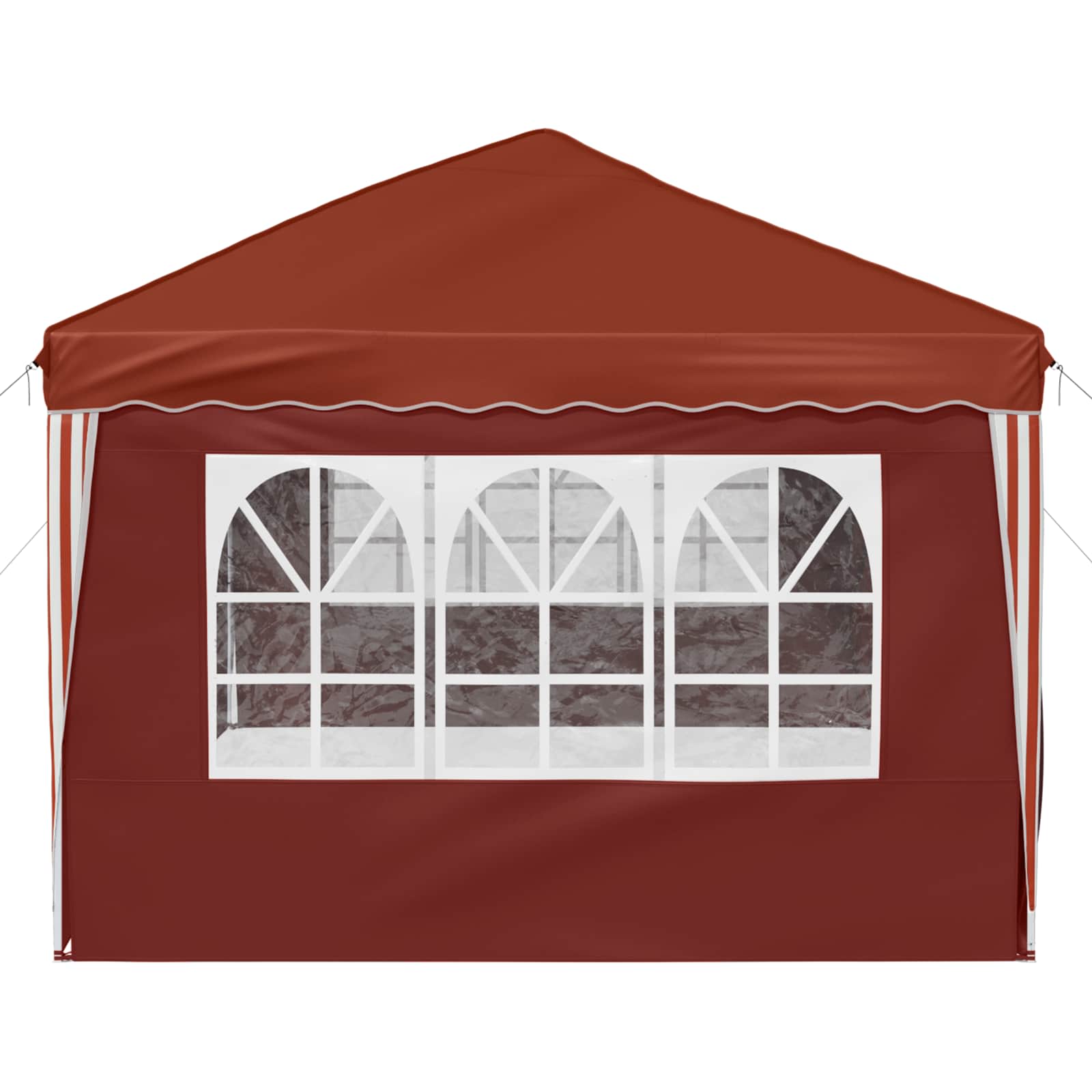Pop-up Partyzelt 575 x 288 x 245 cm Terrakotta