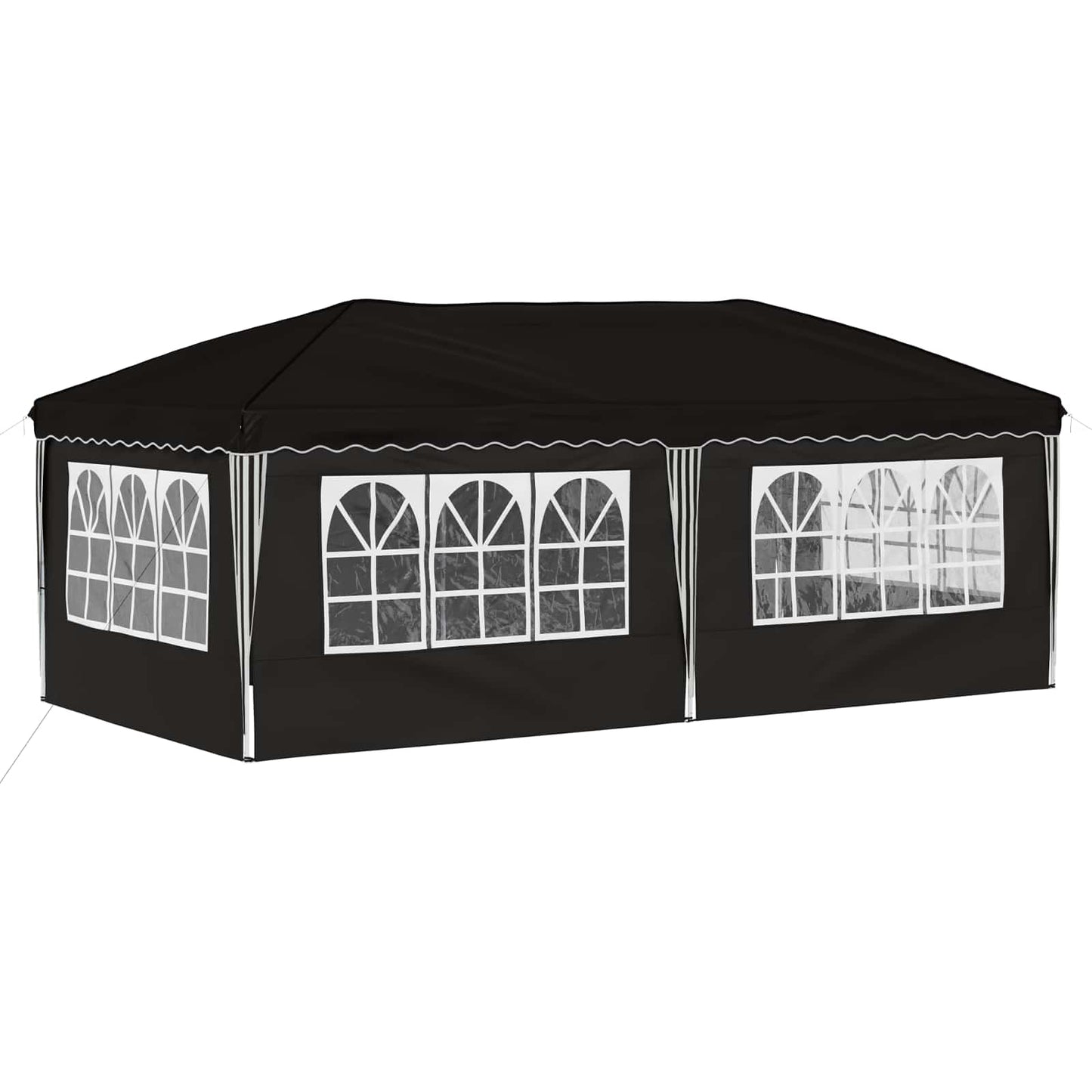 Pop-up Partyzelt 575 x 288 x 245 cm Schwarz
