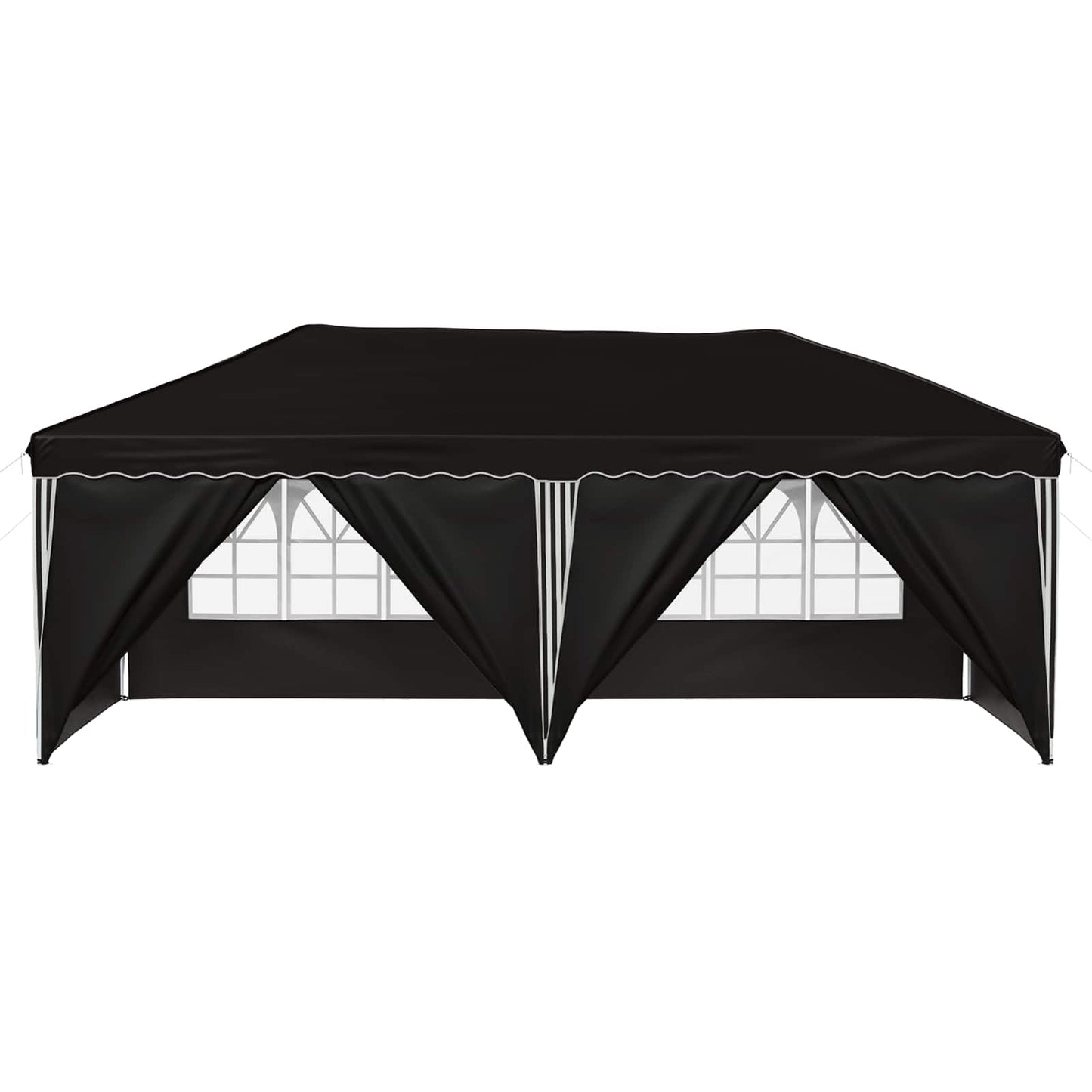 Pop-up Partyzelt 575 x 288 x 245 cm Schwarz