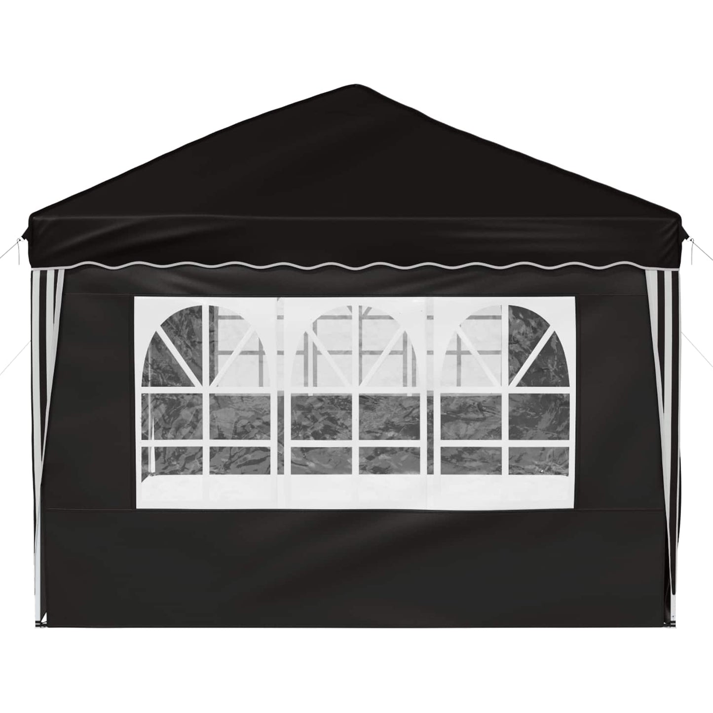 Pop-up Partyzelt 575 x 288 x 245 cm Schwarz