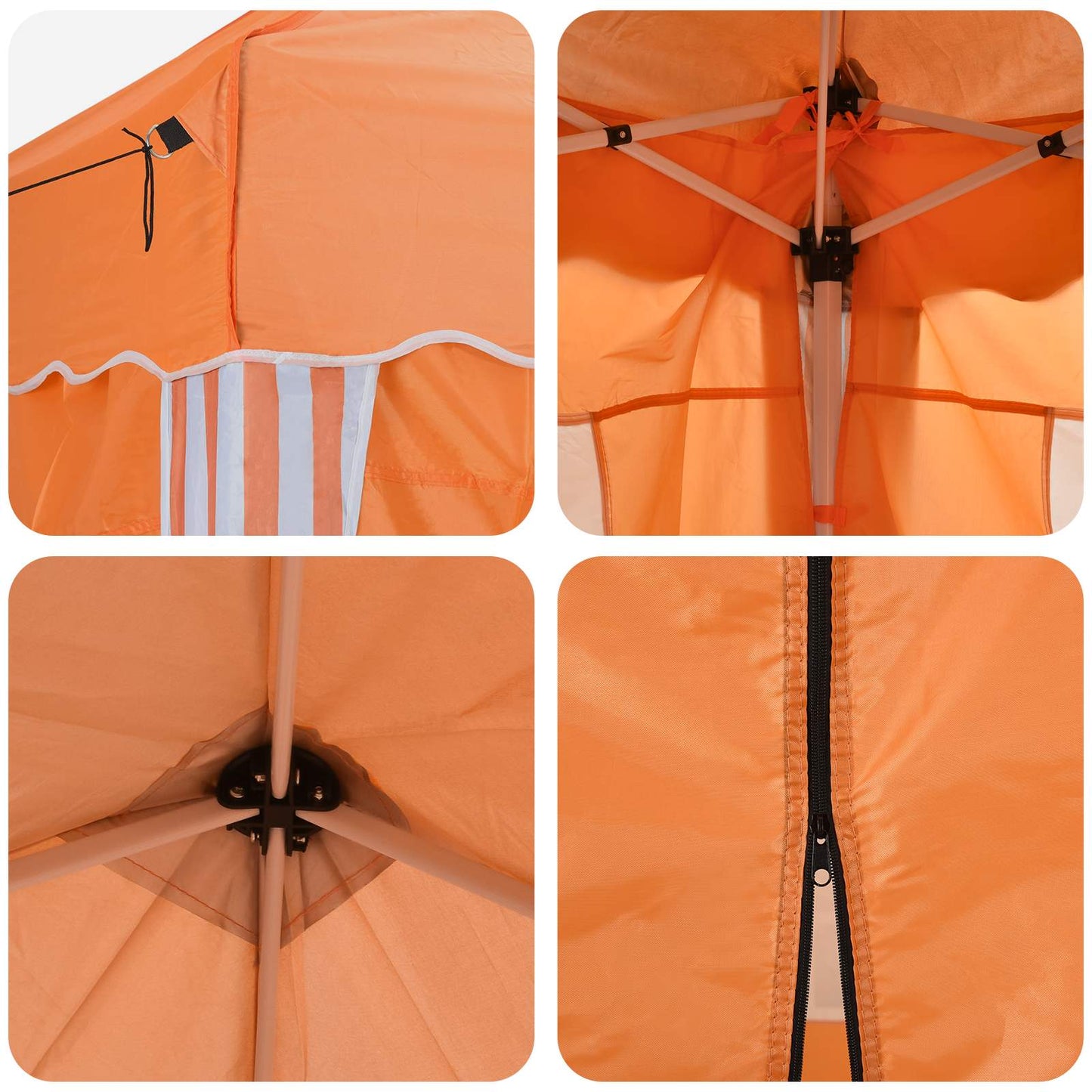 Pop-up Partyzelt 575 x 288 x 245 cm Orange